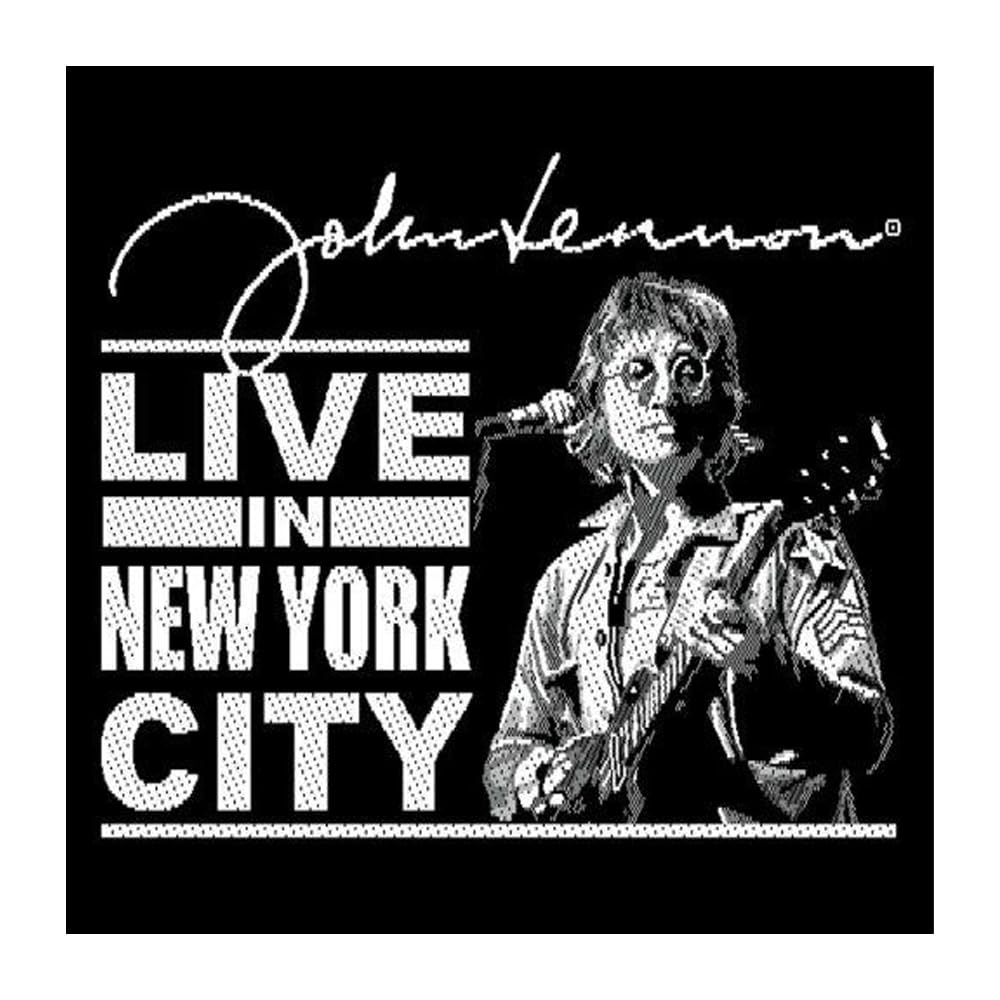 John Lennon Live in York City Woven Patch Accessory Size