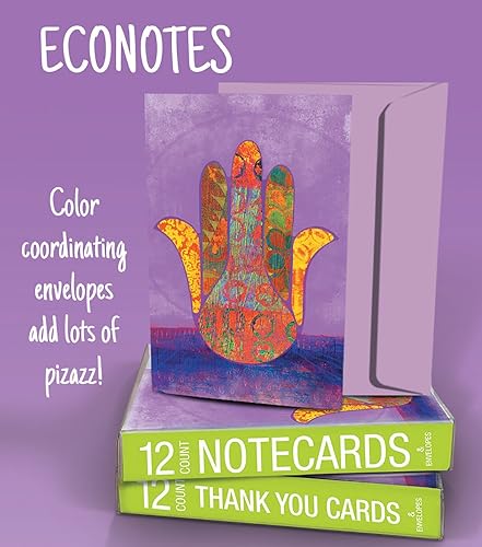 Miniatura 3 de Tree-Free Greetings EcoNotes - Juego de 12 tarjetas de notas de elefante bebé para todas las ocasiones con sobres, 4 x 6 pulgadas (FS66955)