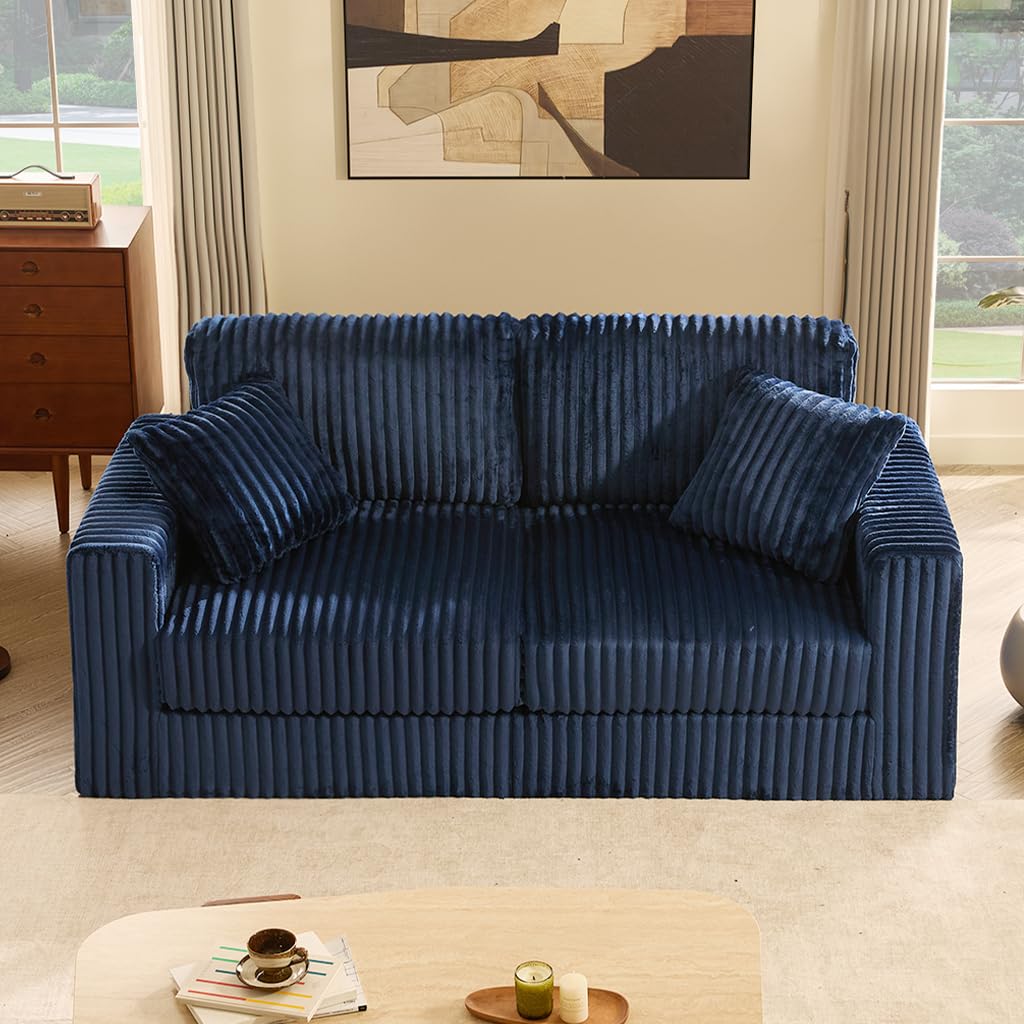 GOSUHI Corduroy Queen Sofa
