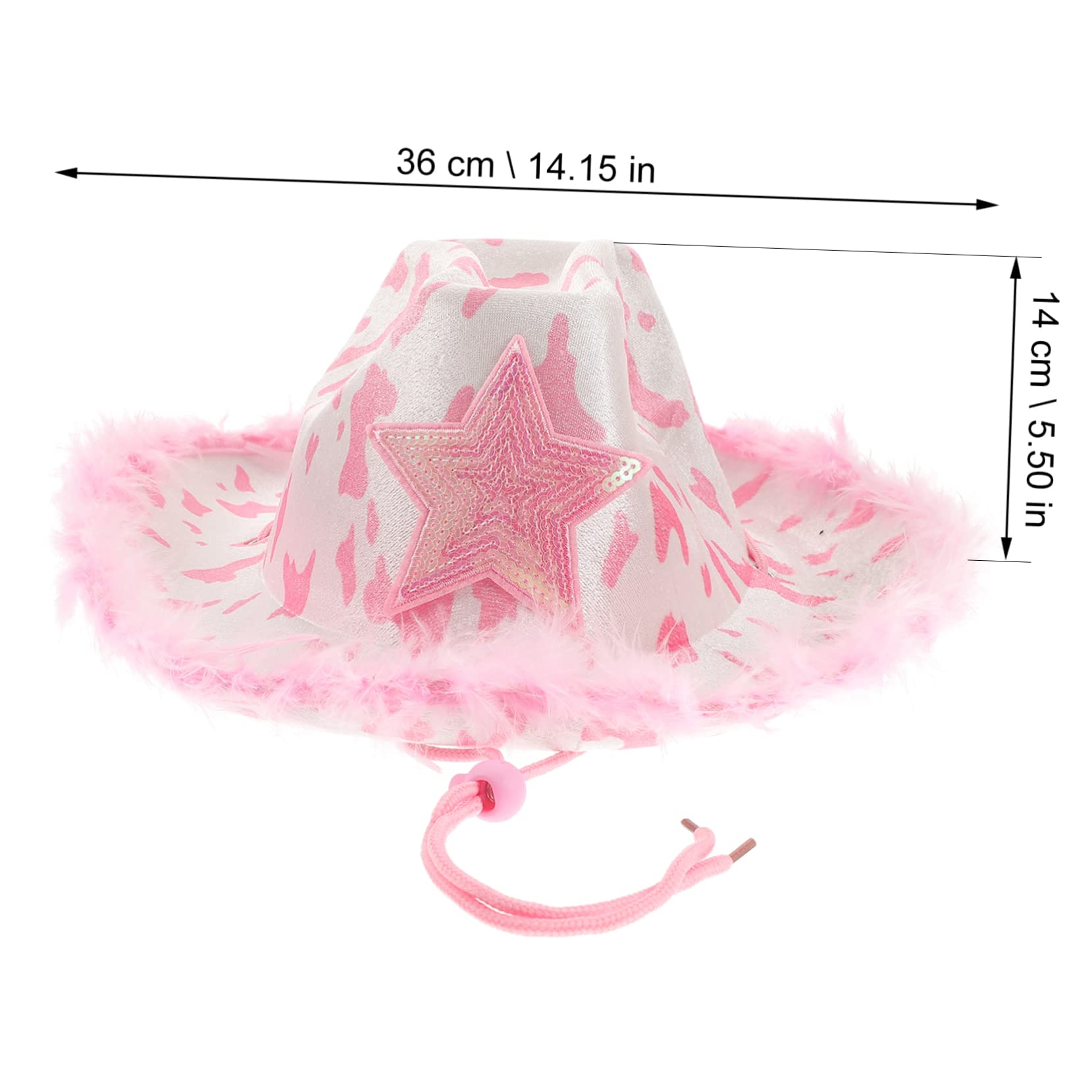 HEMOTON 2 Pz Cappello Da Cowboy Cappelli Piatti Da Uomo Berretto Da Uomo Cappello Western Da Donna Cappello Da Festa Di Natale Vestiti Per Bambini Mancare Abbigliamento Stoffa Cosplay