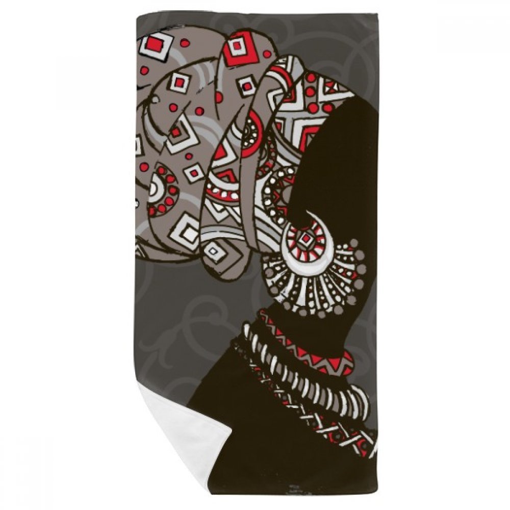 Serviette de bain Afrique Noire 35x70cm pour en finir avec l'humidité