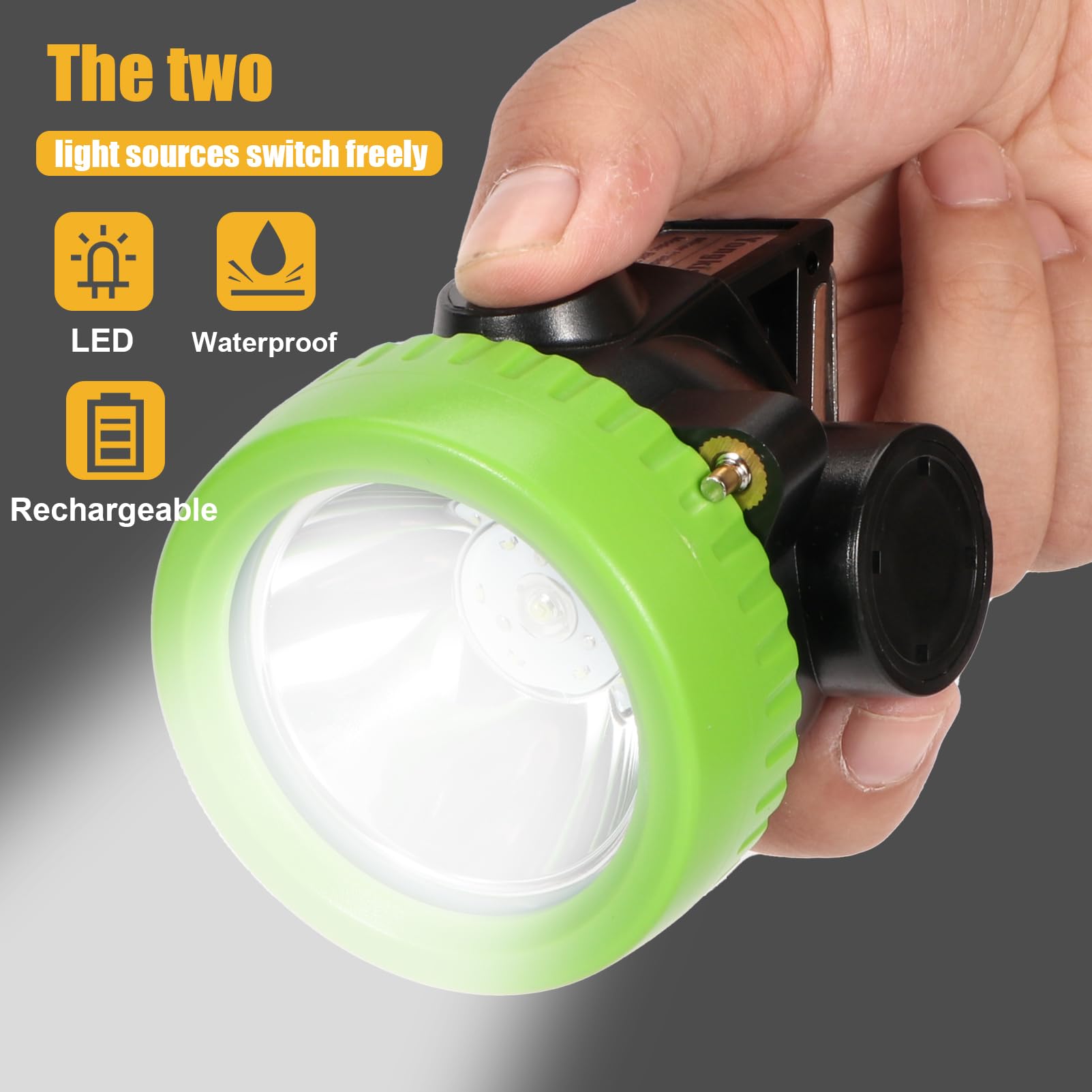 Amazon.com: Yongkist Rechargeable Mining Headlamp with 7 LEDs