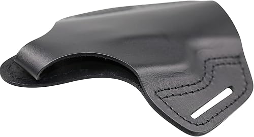 Miniatura 5 de Funda de cuero con 2 ranuras OWB compatible con Glock 17 19 22 26 32 33  S&W M&P ShieldSpringfield XD y XDSPlus todas las pistolas de tamaño similar