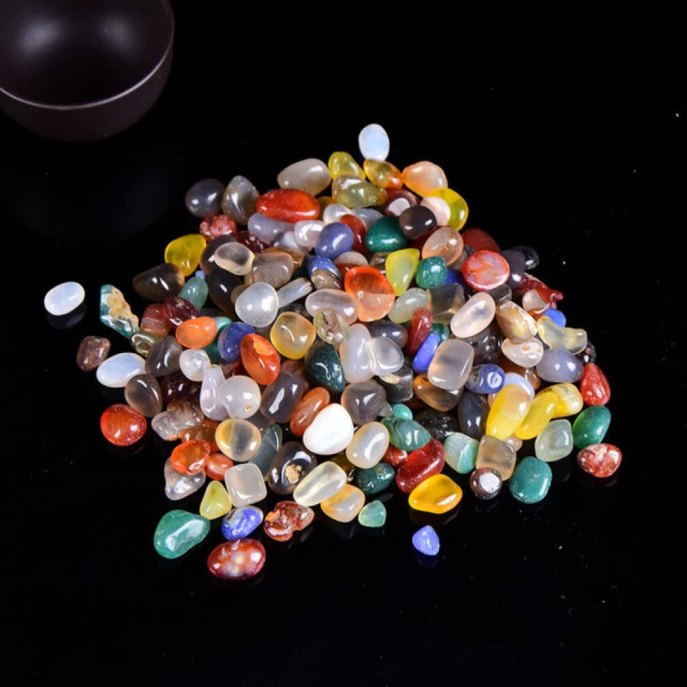 Quartz naturel coloré style agate 100g pour décors minéraux DIY