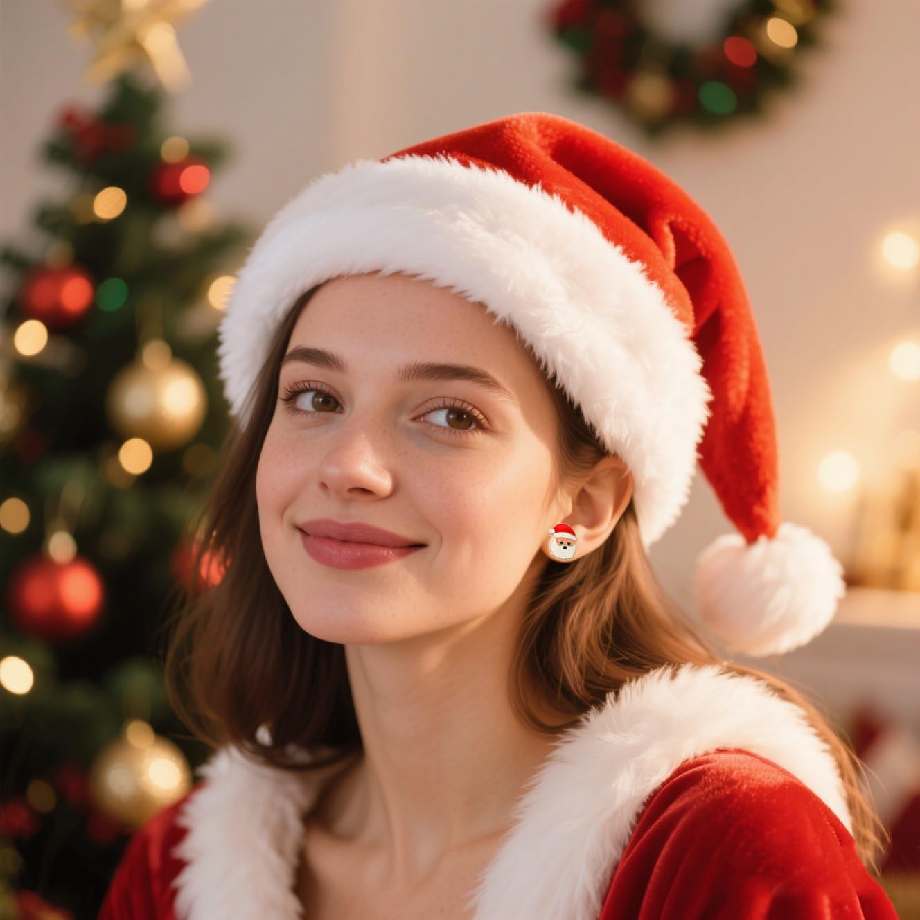 18 Pairs Hypoallergenic Christmas Earrings for Women Cute Stud Earrings Sets Xmas Holiday Jewelry Present Snowflake Chirstmas Tree Earring Winter Earring Jewelry Bulk (18 Pairs of Christmas Earrings) - Image 2