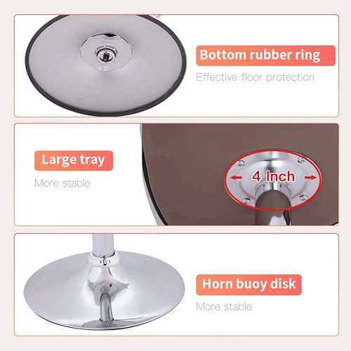 Miniatura 4 de PIKAQTOP Juego de 2 taburetes de bar de altura de bar, contemporáneos, acogedores, con respaldo medio, ajustable, altura de mostrador con respaldo,