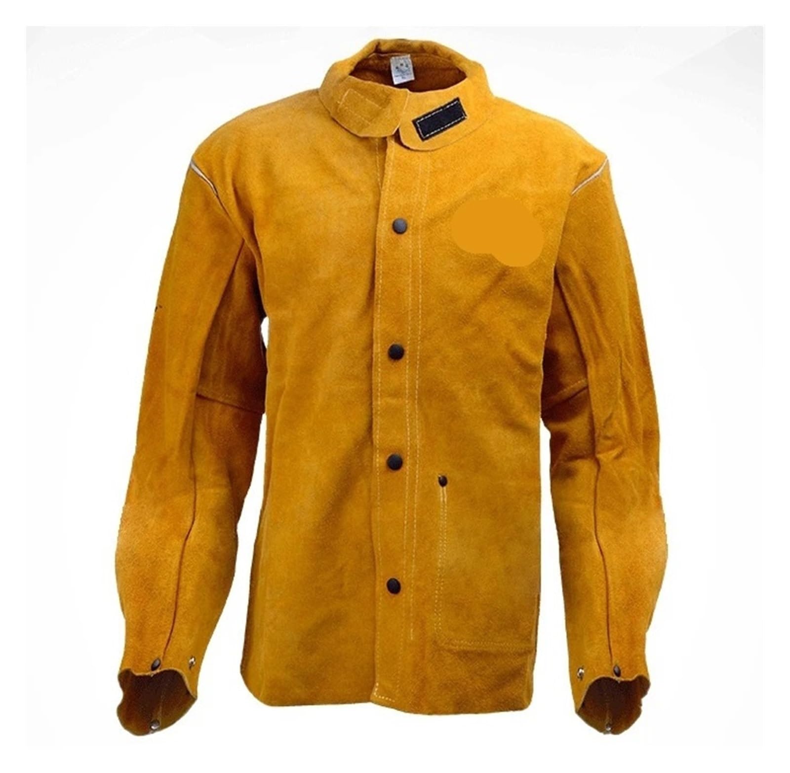 Tablier de soudage en Cuir, résistant au feu, vêtement de Soudeur Ignifuge, Veste Ignifuge, Combinaison de sécurité pour Arc Argon, Coton Fendu (44-2650, L)