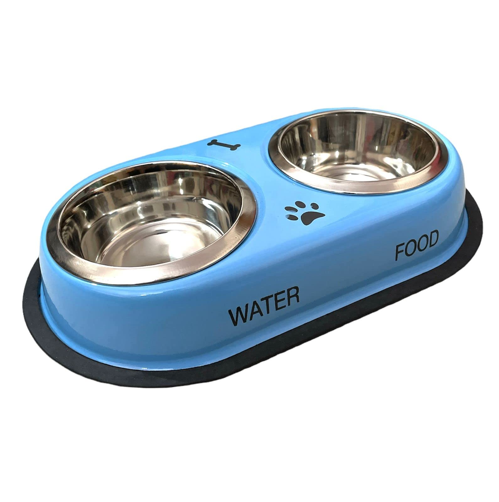 See full amazon price history chart for DOGTOWN Stainless Steel Double Diner Dog and Cat Food Bowls with Anti Slip Mat - Set for Drinking or Eating Food (Small - Blue) ?30L x 20W x 8H Cms DOGTOWN Stainless Steel Double Diner Dog and Cat Food Bowls with Anti Slip Mat - Set for Drinking or Eating Food (Small - Blue) ?30L x 20W x 8H Cms (B0B562RHF8) Amazon Price History, Amazon Price Tracker