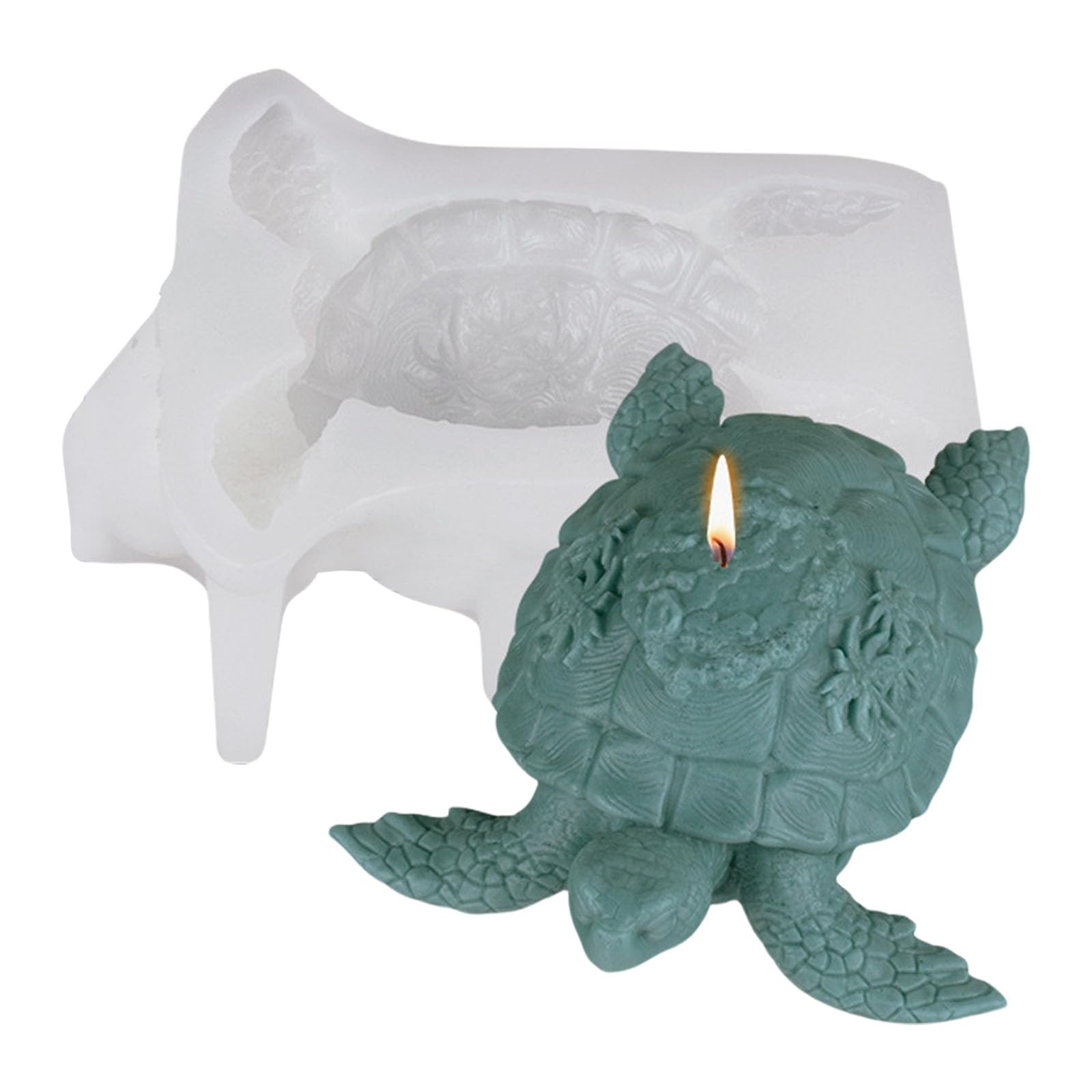 PANGBOER Tortoise Figurine Silicone Molds for Epoxy Resin Soap Home Decoration Statue Mold Mold for Resin Art