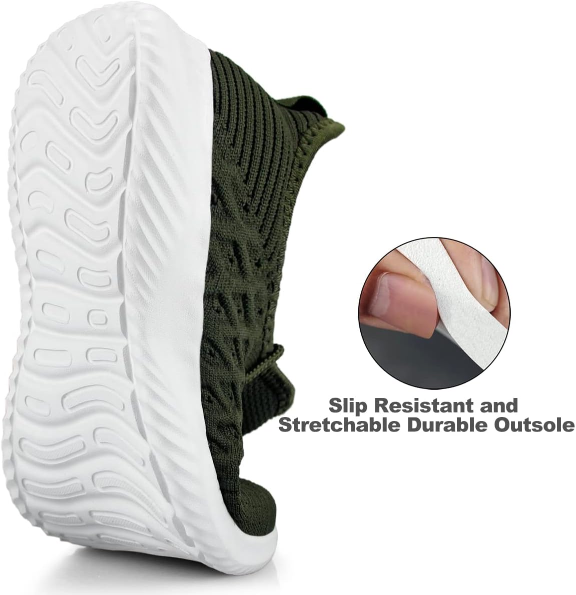 Feethit Womens Slip On Walking Shoes Non Slip Running Shoes Breathable Workout Shoes Lightweight Gym Sneakers - Image 4