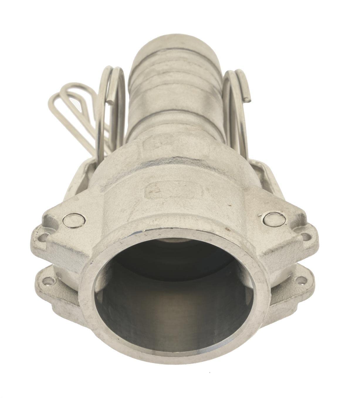 Kamlock Schnellkupplung 100mm Schlauch Ø innen, Edelstahl (1.4408) Hebelarmkupplung Typ C