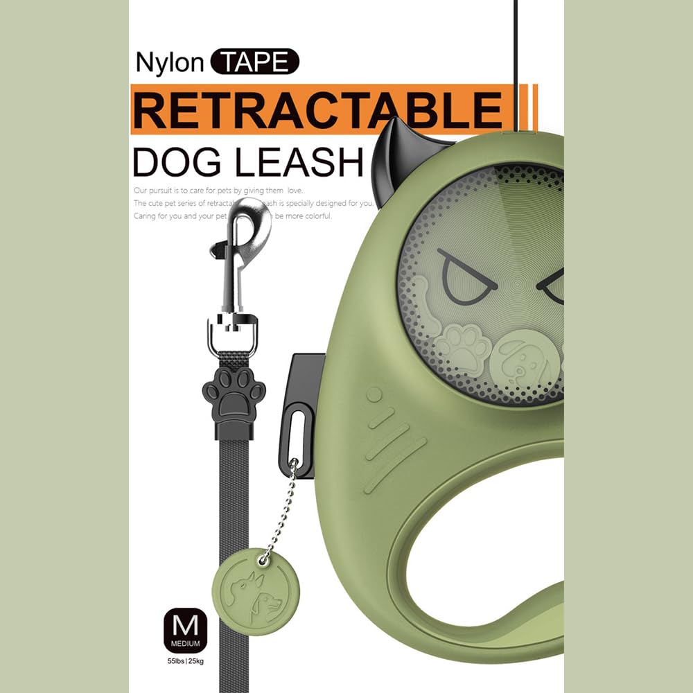 Retractable Dog Leash, Green, 13 ft - Image 2