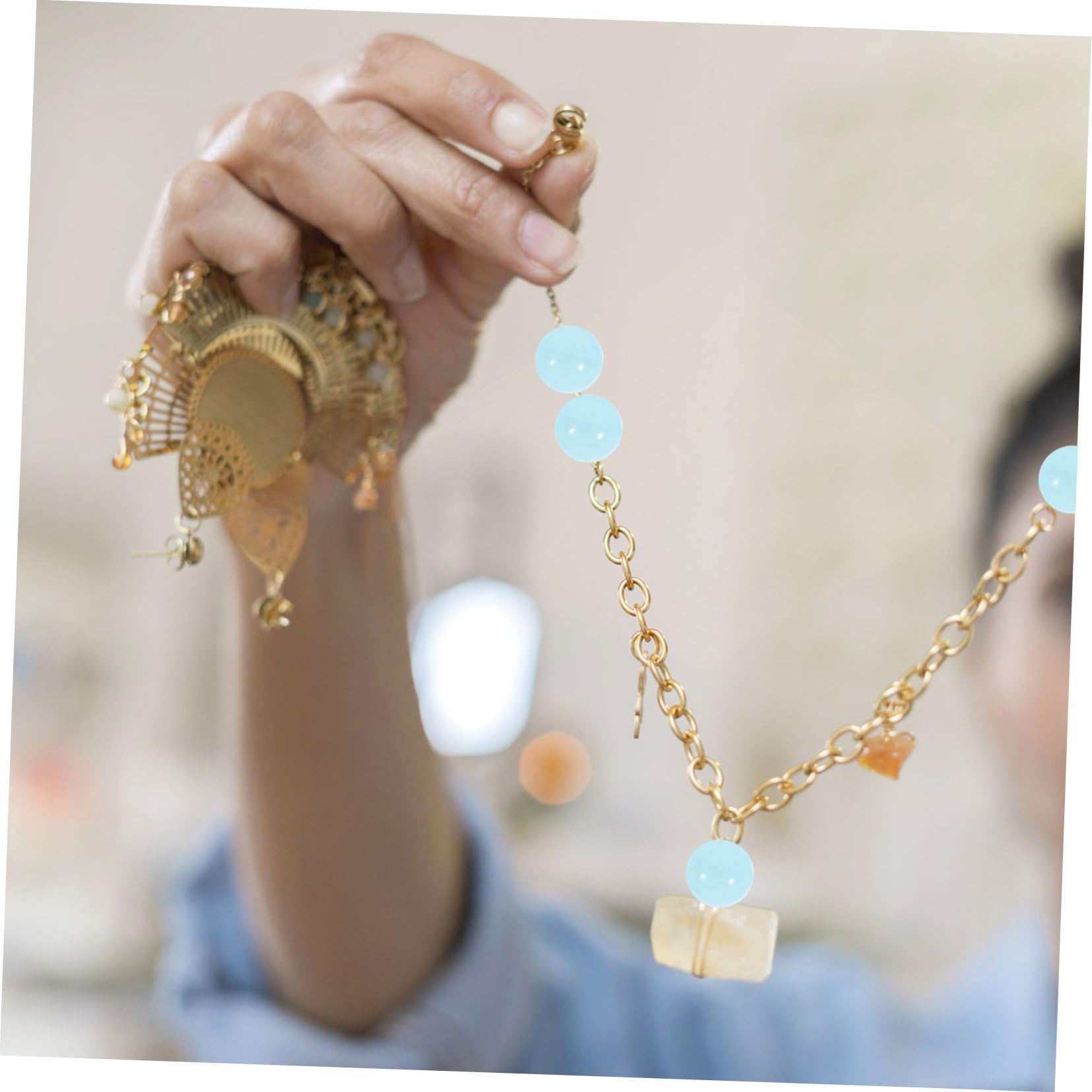 900 Stück Blaue Glasperlen Großloch Schmuckperlen Runde Pastellfarbene Glasperlen Für Armbänder Und Halsketten DIY Schmuck Bastelbedarf Für Kreative Projekte