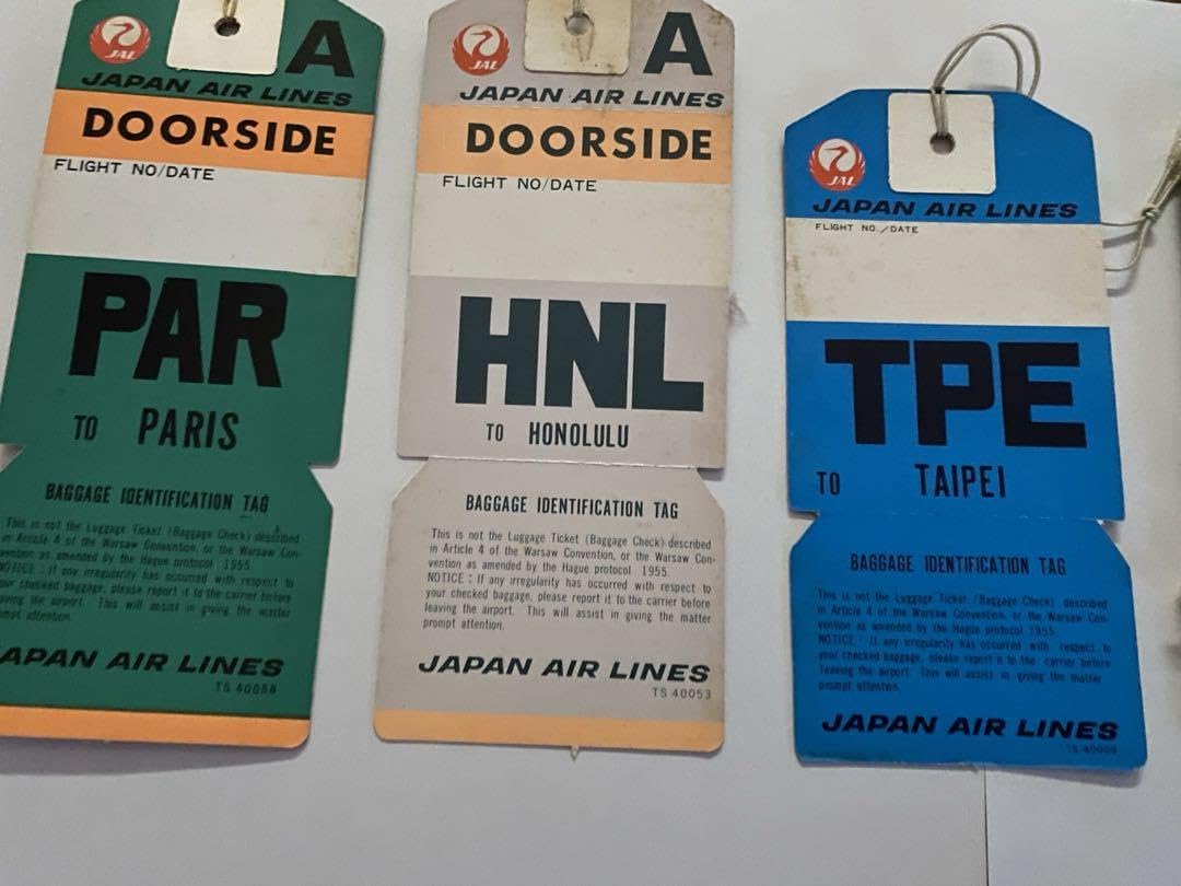 Amazon.co.jp: JAL 国際線 荷物タグ ヴィンテージ 激レア品 : ファッション