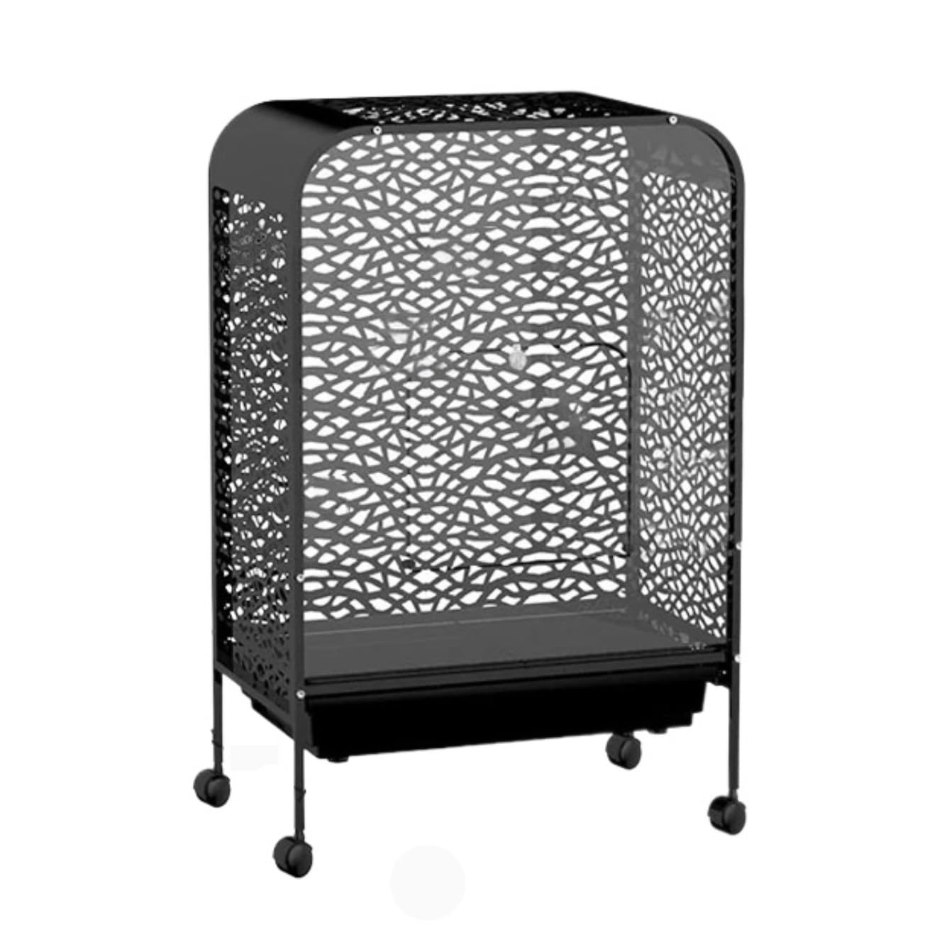 Gabbia per uccelli Gabbia Canarini Gabbia For Uccelli For Pappagalli, Inseparabili, Fringuelli, Grande Vassoio Rimovibile Voliera Robusta(Black)