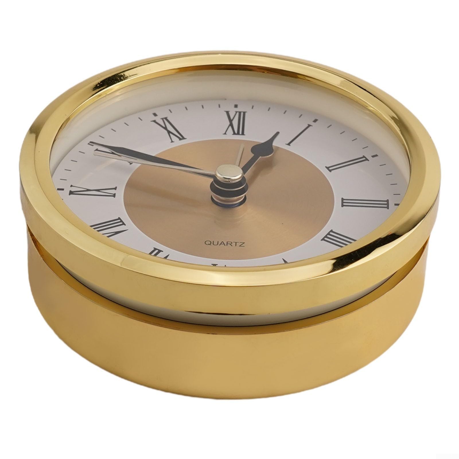 Outils DIY Horloge s 89 mm avec Chiffres Arabes dorés et Cadran Blanc pour remplacer Les Anciens mouvements d'horloge