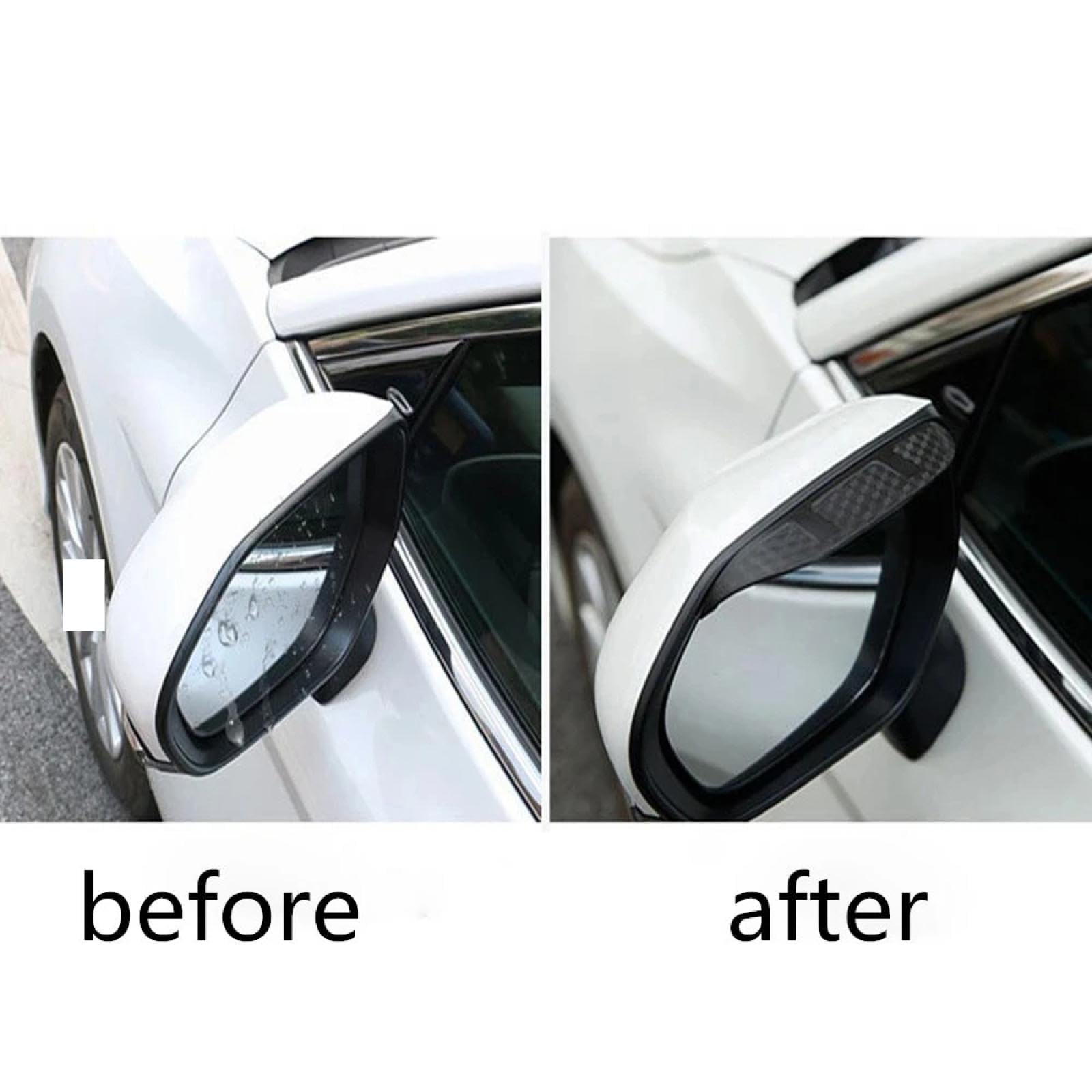 2 Stuks Set Buitenspiegel Regenkap Voor Peugeot 3008 I 2009-2013, Auto