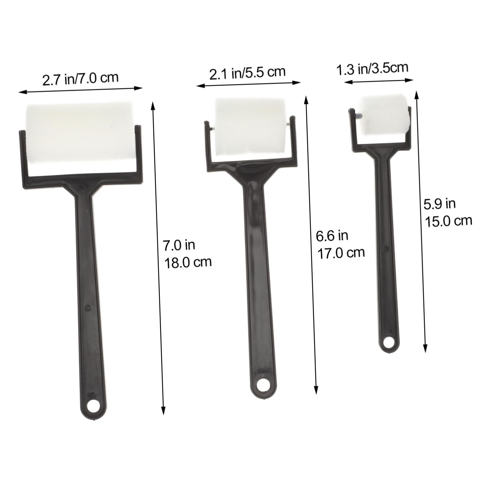 DIYEAH 15pcs Painting Sponge Roller Brush Tool for Childrens DIY Graffiti Imagination Easy to Clean Smooth Surface for Even Ink Distribution