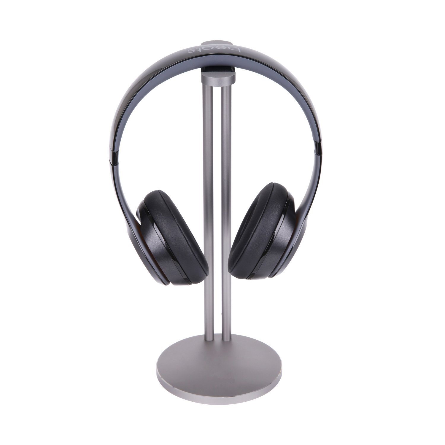 Headphone Stand , Casetop Aluminum Headphone Stand , headphone bracket for Bose, Beats, Sony, Sennheiser, Philips, Skull Candy, Plantronics, JVC, Gaming, and DJ etc.. Universal compatibility with all headphones(Gray)