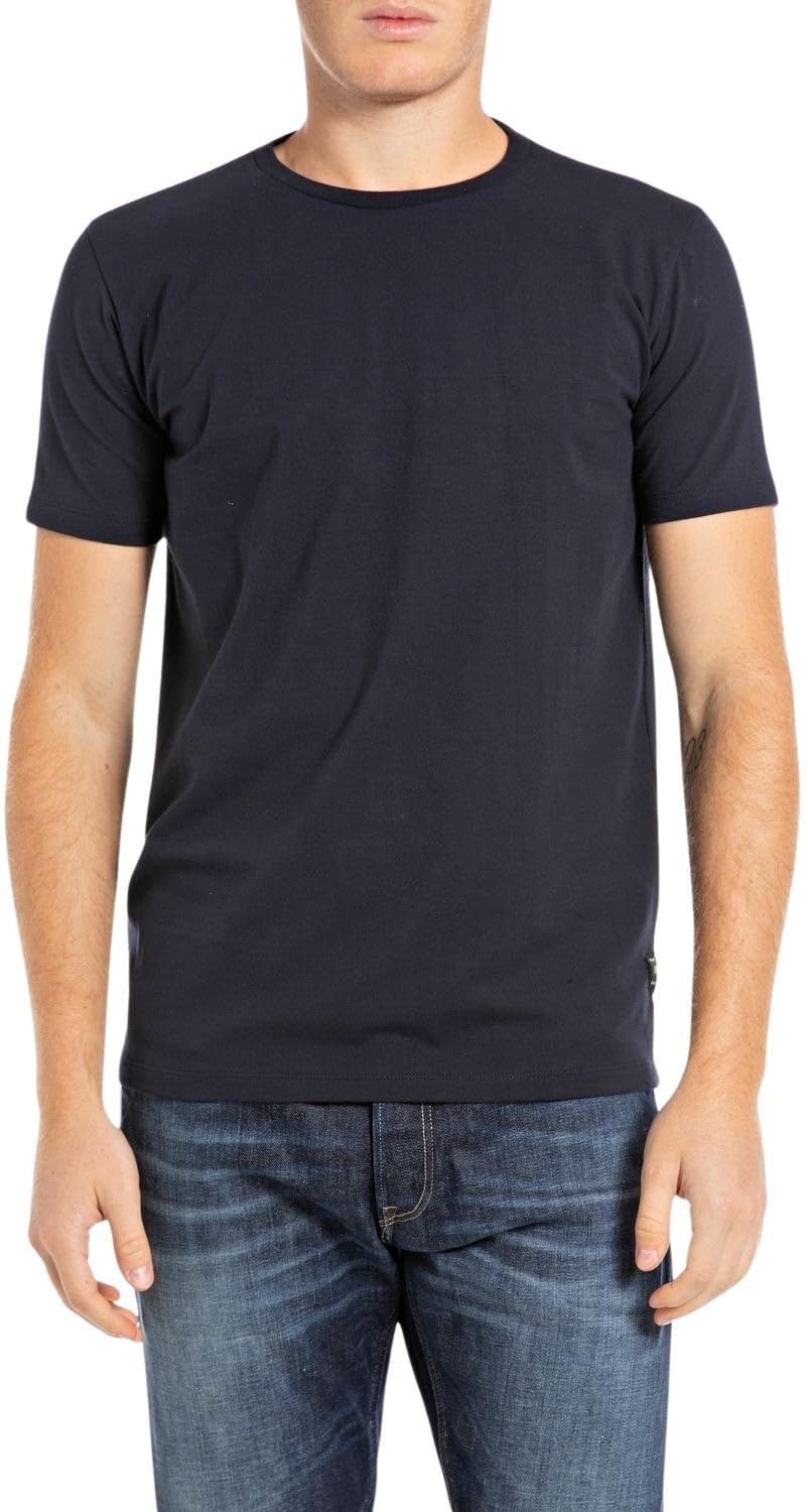 Replay Men's 067 Night Blue M6947 T-Shirt, Large