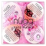 nügg Moisture Boost Moisturizing Face Mask Kit for Dry Skin: Deep Moisture and Hydration for Instantly Softer, Smoother Skin; 4 Pack of Single Serve Pods (4x0.33 fl.oz.)