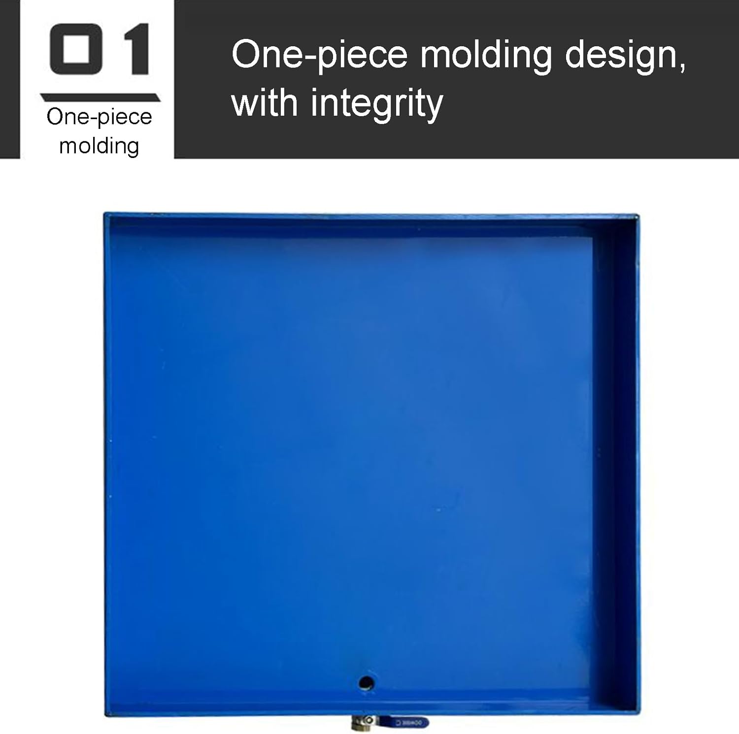 Modular Spill Platform, Metal Oil Barrel Storage Pallet with Drain, Industrial Large Leakproof Containment Tray, for Warehouses Factory Industria(Black,65x65x5cm)