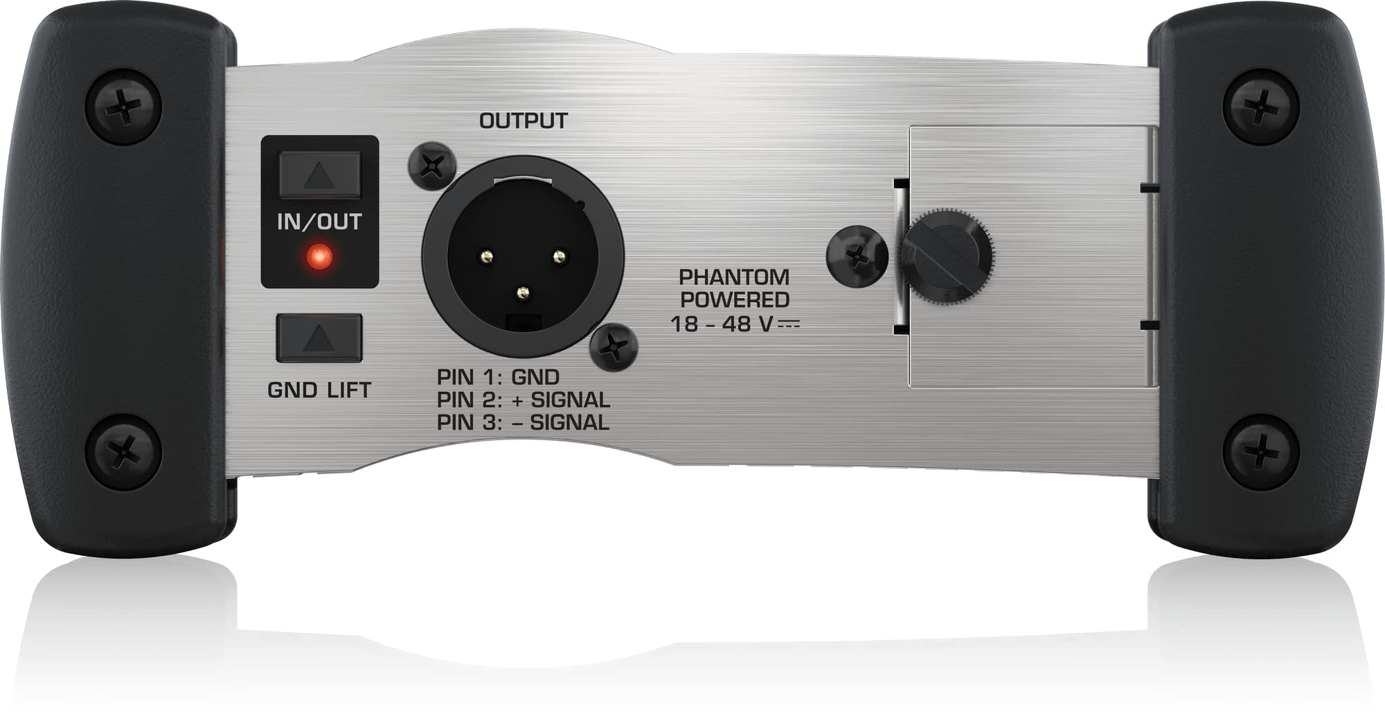 BehringerBehringer DI100 DI-Box professionale alimentato a batteria/fantasma & Cavo da microfono a mixer Stagg SMC6 da 6 metri XLR (m) -XLR (f), neroStagg