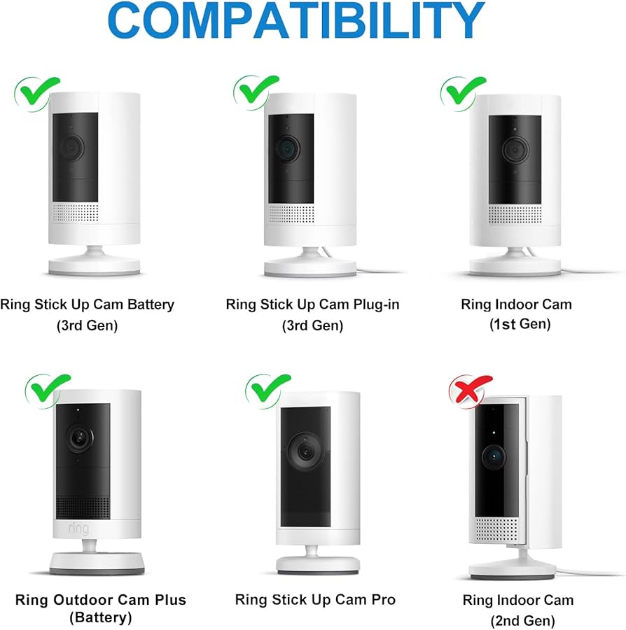 Amazon.co.jp: ALERTCAM 2パック 粘着壁マウント リングスティック