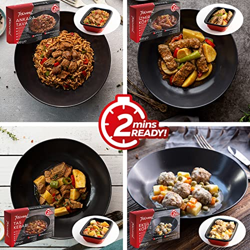 7düveeL Türkische Gourmet-Fertiggerichte Verkostungs 10 Packung- Turkish Cuisine Taste 10 Pack (5x300g + 5x250g) Meat… – Bild 3