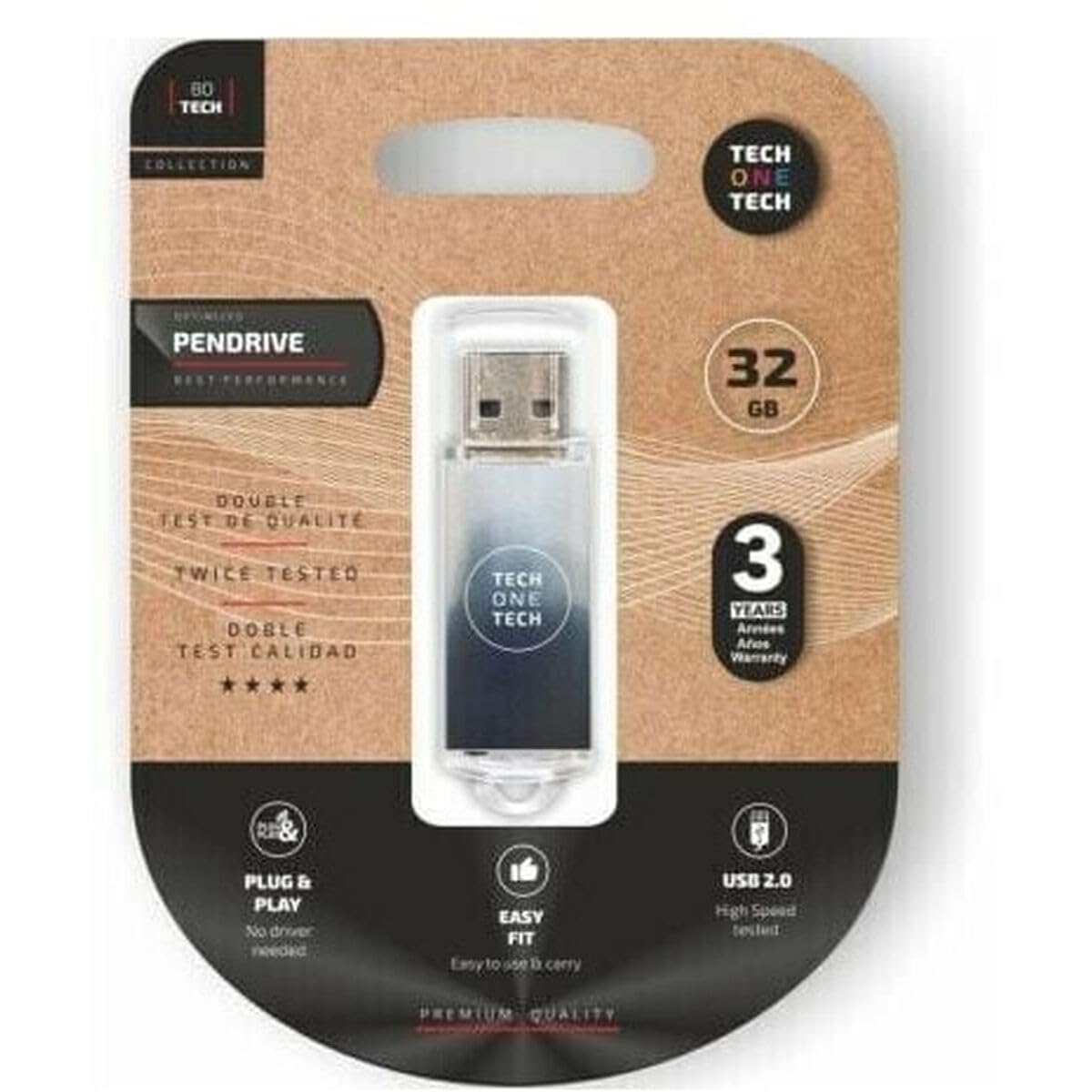 Be B&W 32GB USB Flash Drive