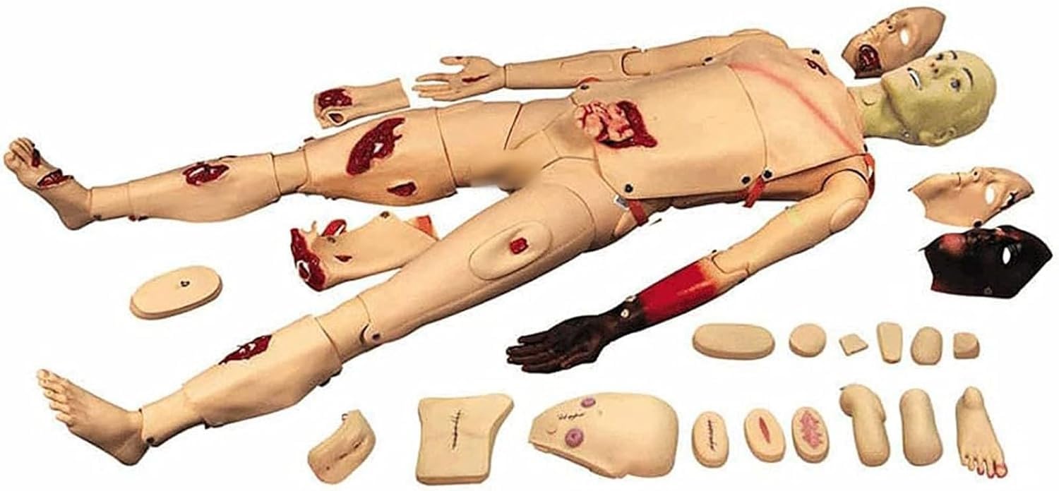 Body Care Manikin, Full Function Trauma Manikin, for Nursing, Medical Training, Teaching, Education, Medical Supplies