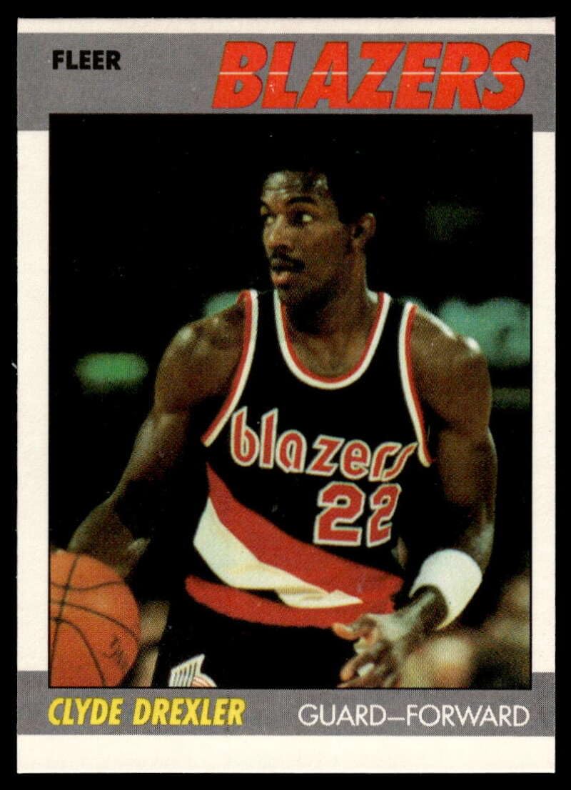 Basketball 1987-88 Fleer #30 Clyde Drexler Blazers
