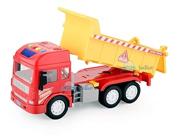 FunBlast Plastic Pull Back Dumper Truck, Pack Of 1, Multicolour