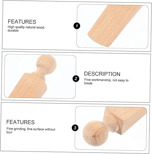 Miniatura 4 de TEHAUX Tope protector de puerta de seguridad, tope de puerta hecho a mano, hecho a mano, soporte de puerta de puerta, cuña de mermelada, tope de