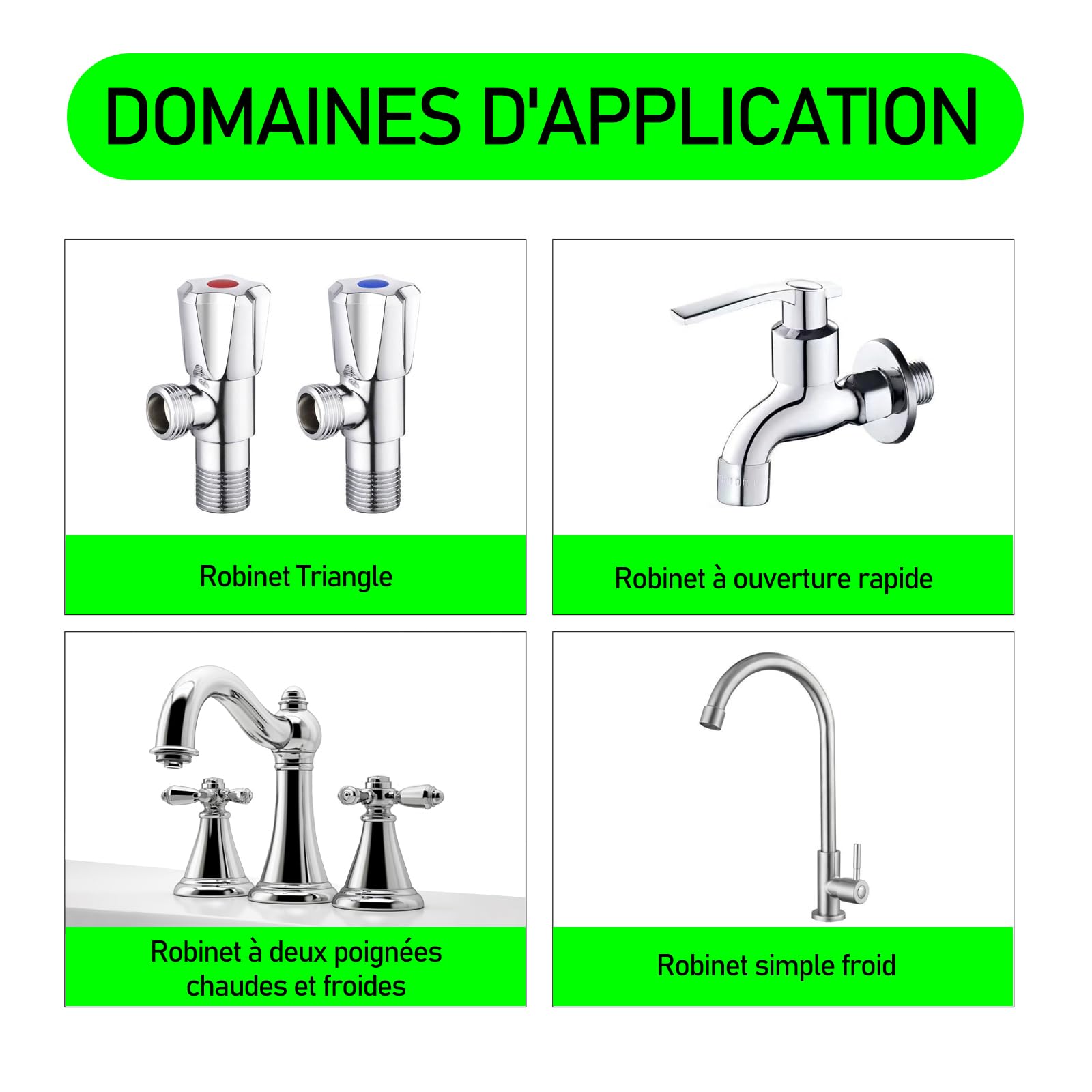 Cartouche De Remplacement En Laiton Pour Robinet À Tige Céramique 1/4 Tour 1/2" Pour Robinet De Salle De Bain Et De Cuisine, Cartouches De Robinet En Laiton,Red