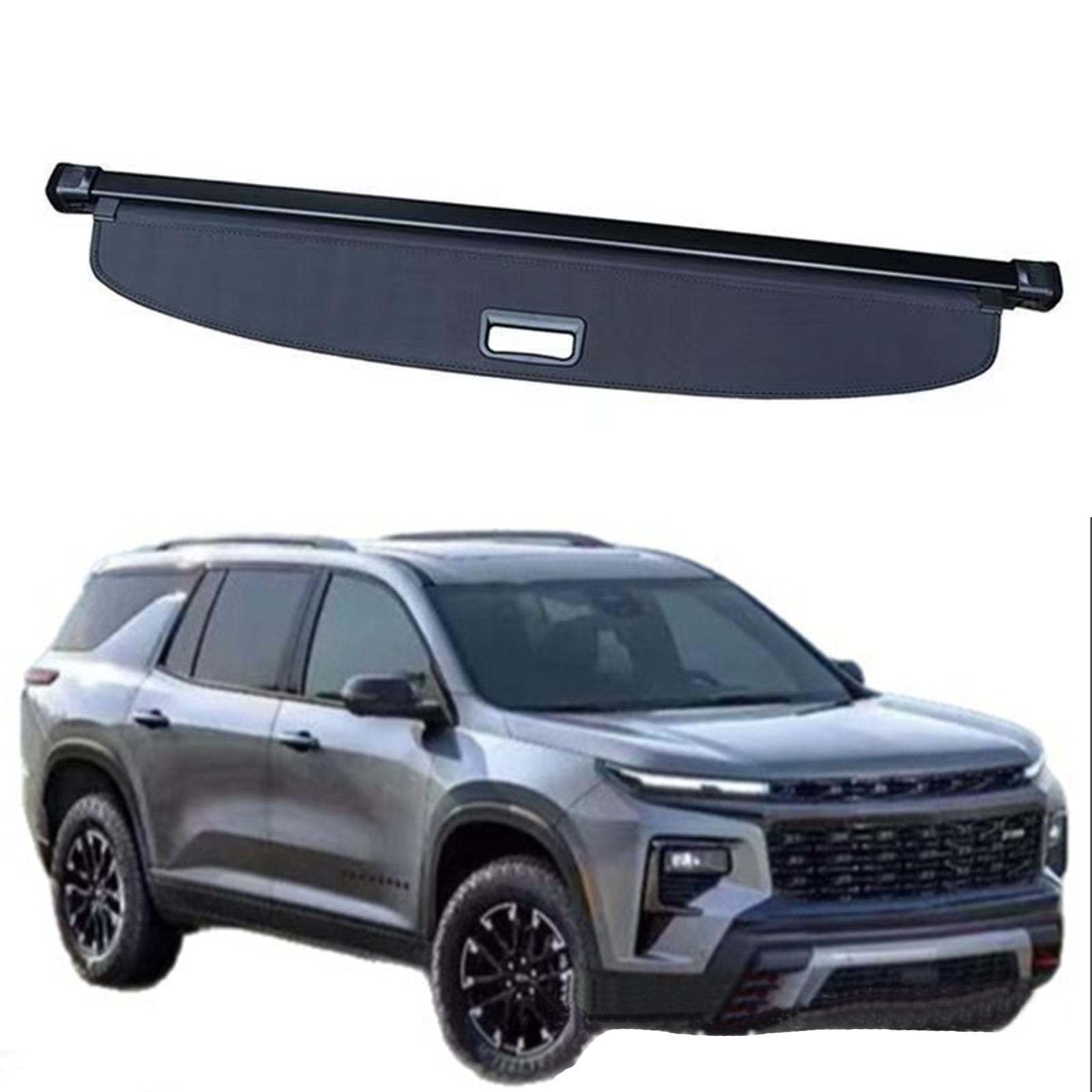 Car Retractable Trunk Hat Board, Compatible with Chevrolet Traverse 2025+, Shield Freight Security Curtain Privacy Protective
