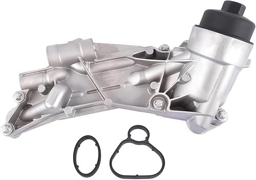 GELUOXI 93186324 Enfriador de aceite de motor con filtro de repuesto para Chevy Aveo Cruze Malibu Sonic Trax Cascada Encore Pontiac G3 Saturn Astra