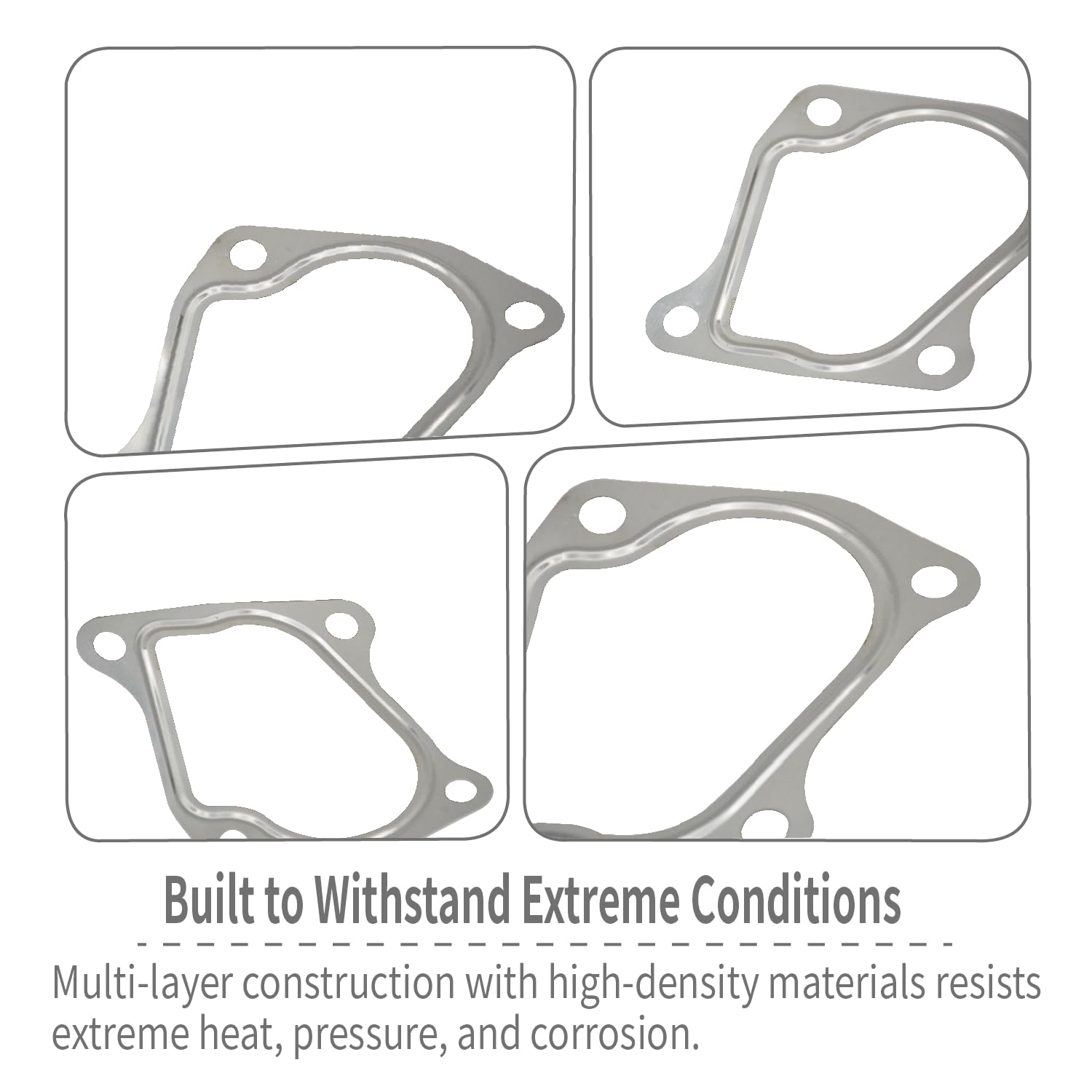 GrandEast 2PCS Upper & Lower Turbo Exhaust Gasket, Replaces OEM 5812640 for Polaris RZR XPT XP Turbo PRO 2016-2024