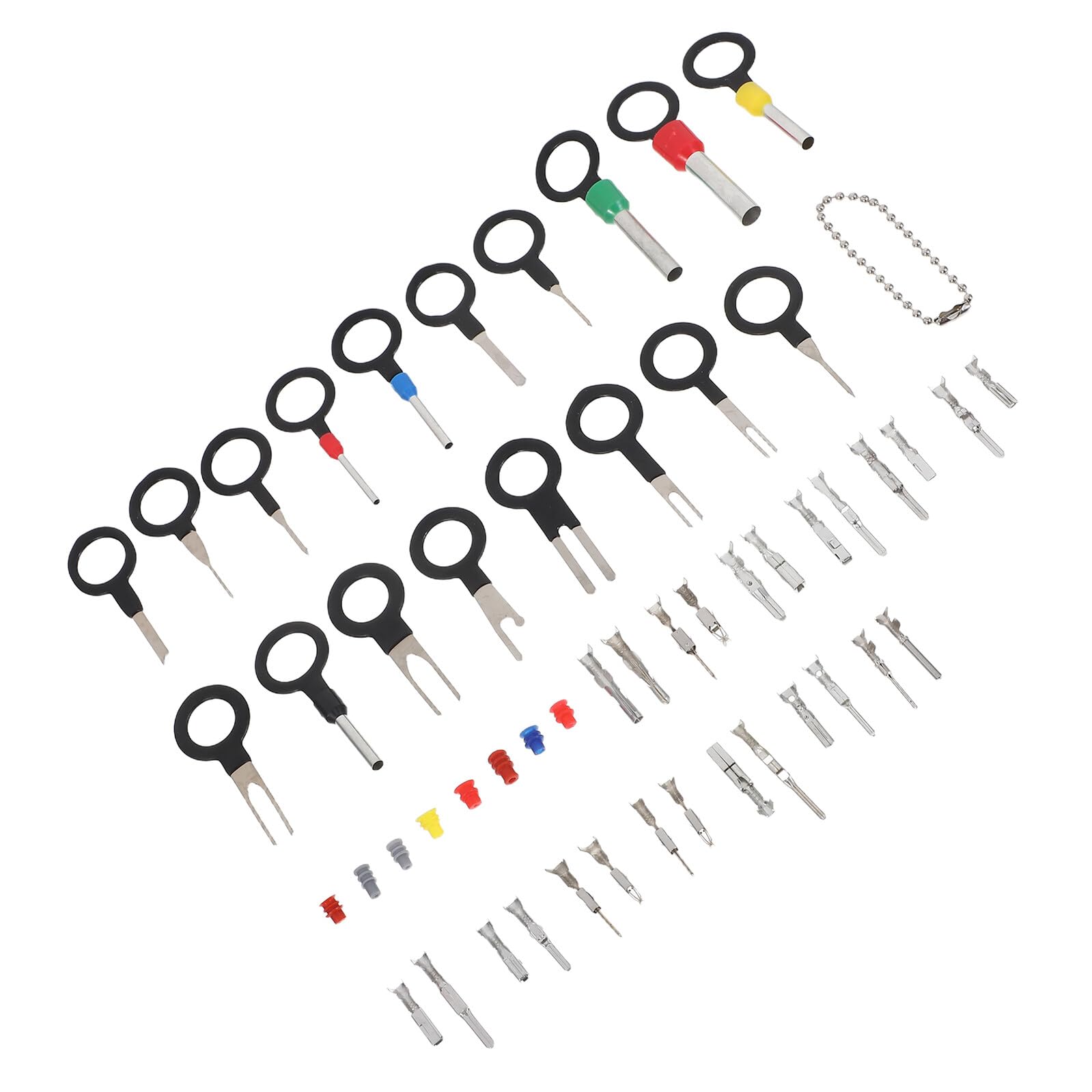 VALICLUD Kit de 500 Connecteurs de Fils Auto Non Isolés Bornes Mâles et Femelles 1-35 MM Résistants à Haute Température pour Câblage Automobile et Réparation Véhicules Usage Garage et