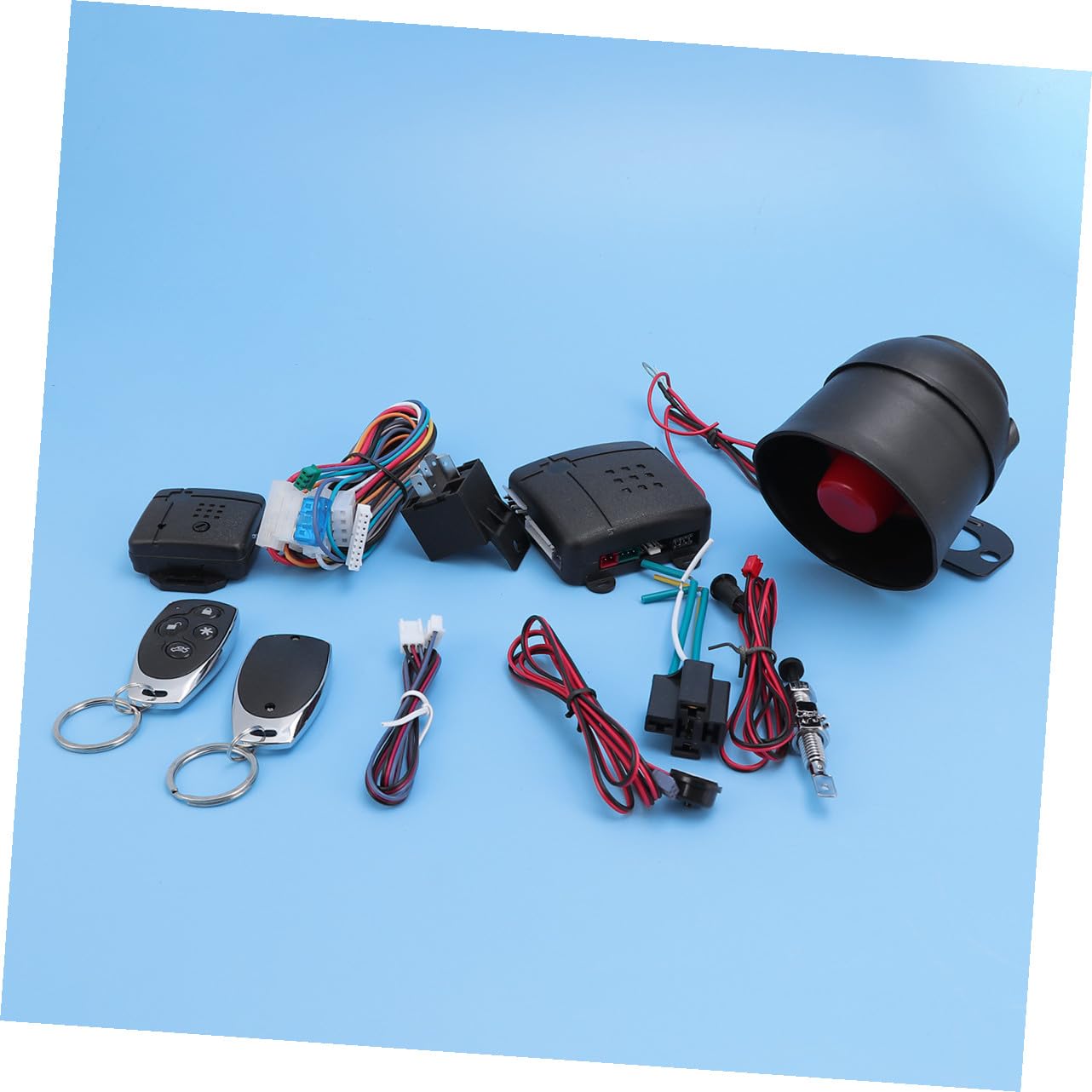 Allarme Sonoro e Luminoso per Auto in Plastica LED | Allarme Garage per Auto, Funzione Re-arm e Indicatore Led, Sistema Antifurto per Veicoli