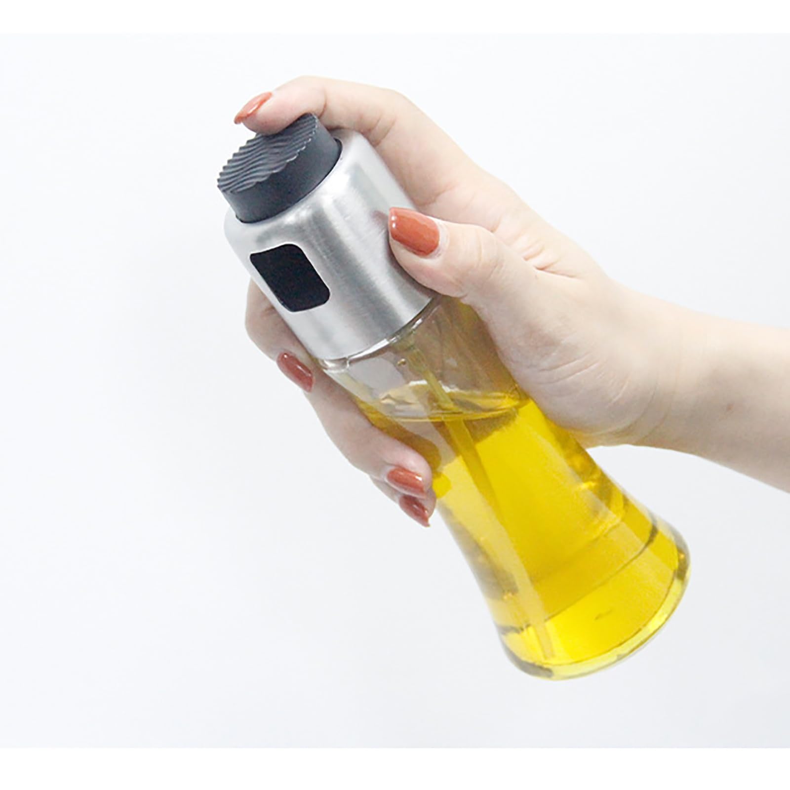 Ölsprühflasche Küchenöl-Sprühflasche aus Glas, Haushaltspresse für Küchenzubehör