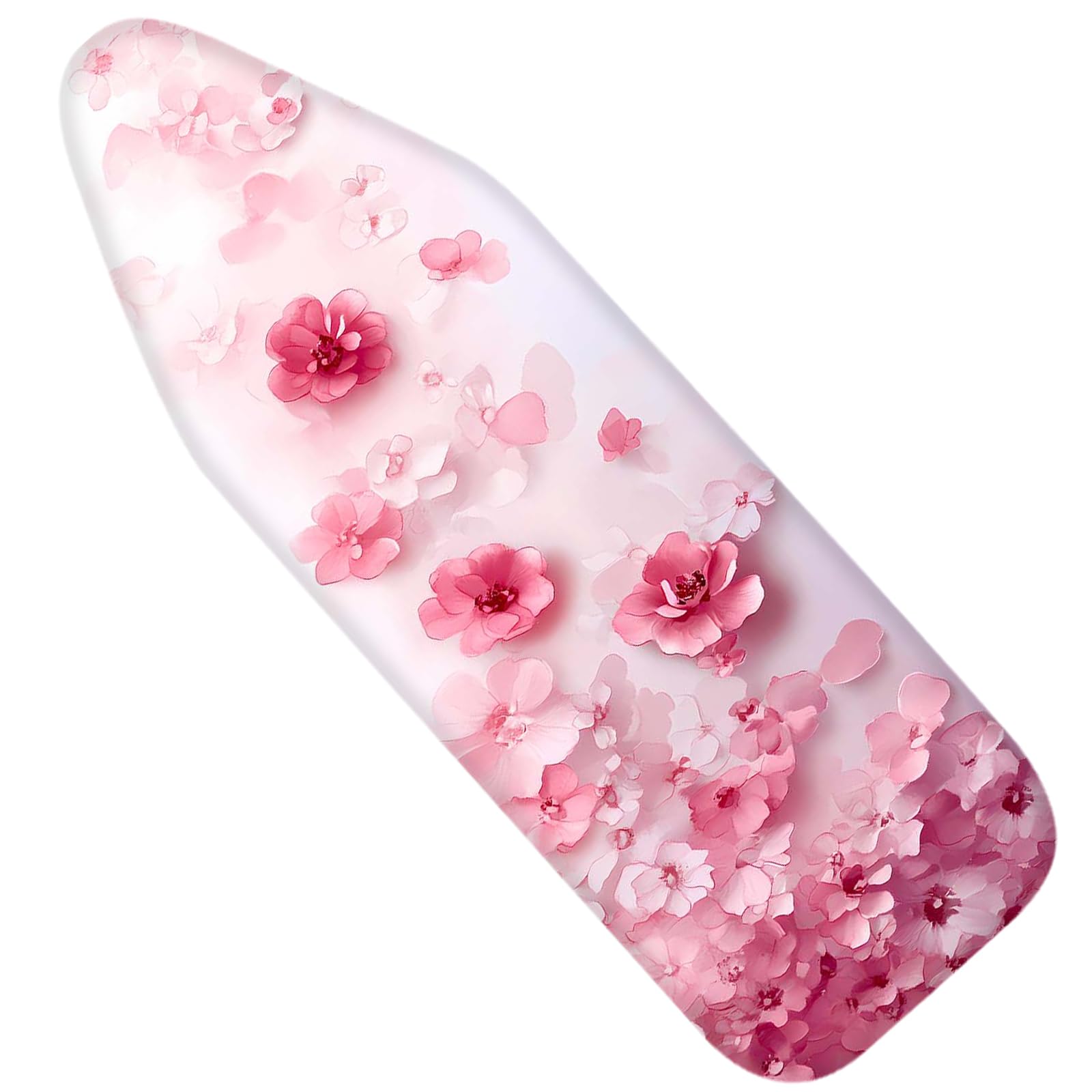 Nuxovilar Pink Watercolor Flowers Ironing Board Cover 15x54 Polyester