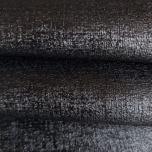 Image of Rexine Fabrics Upholstery Rexine Artificial Leather Sheet For Crafts /Sofas /Chairs /Auto Seat Covers Furnishing (4 Meter, Micra Black, Solid)