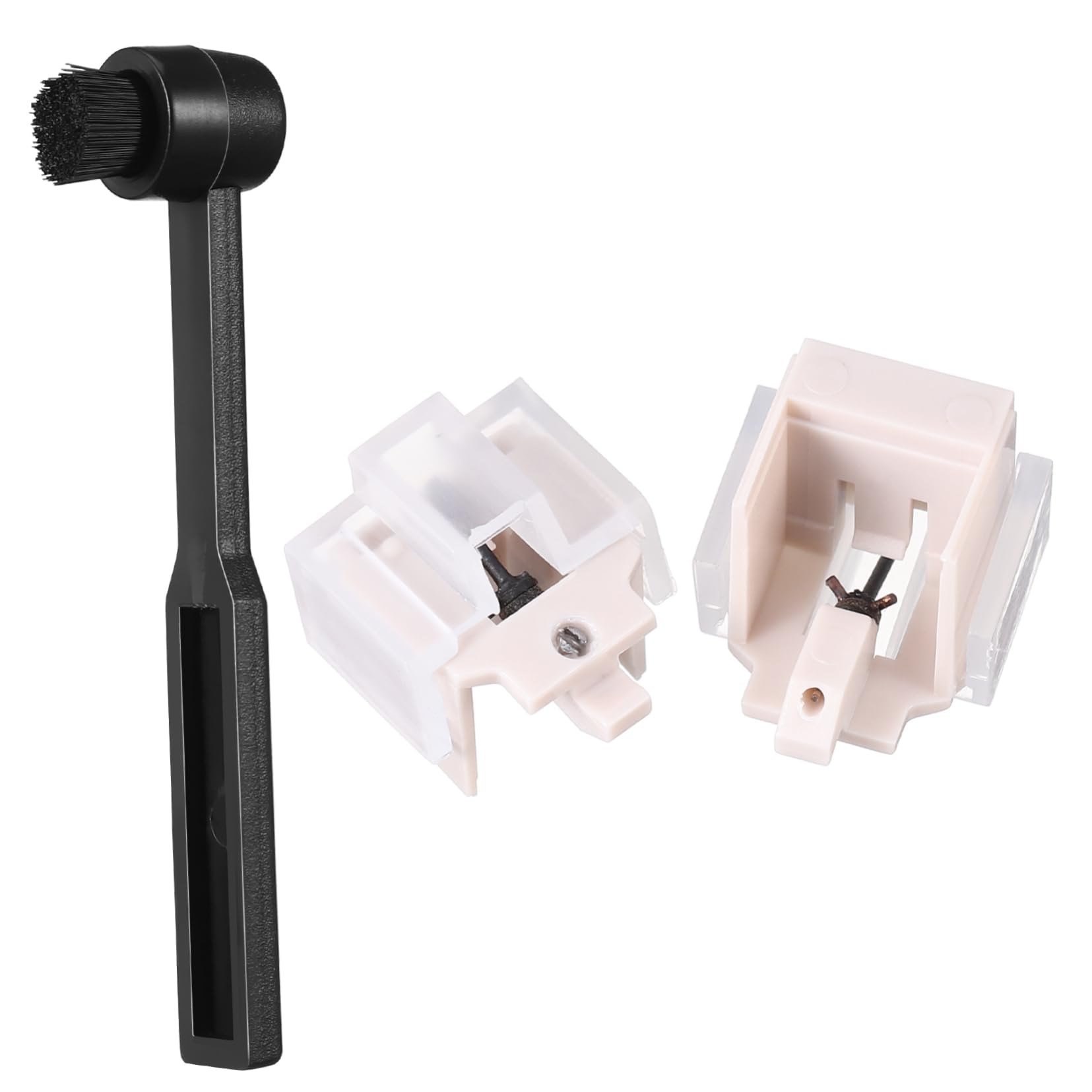 YARNOW 1 Set Stilo Precisione e Spazzola per Pulizia Compatibile con Maggior Dei Turntable Costruzione Resistente e Installazione Facile