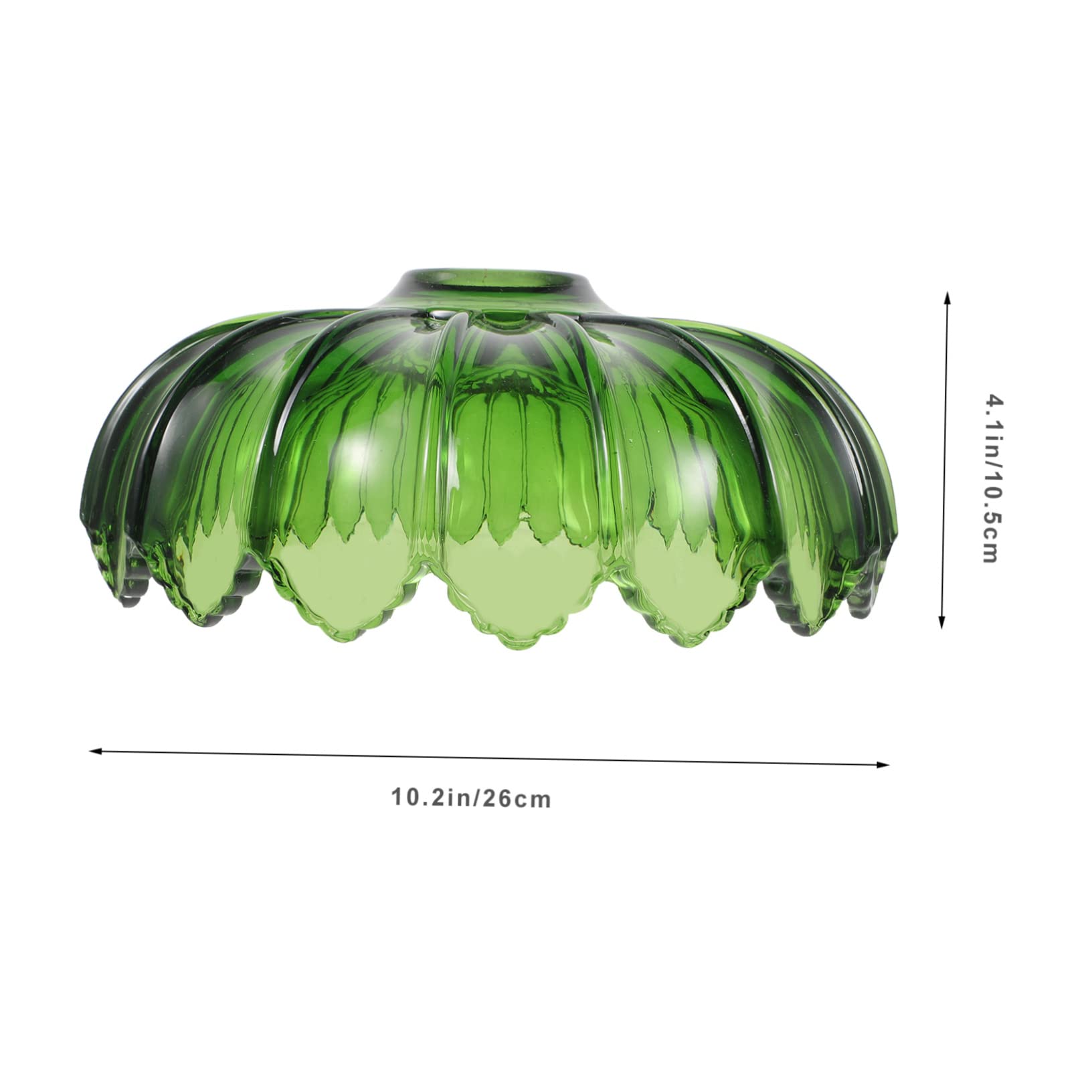 Abat-jours pour lampes de table, Abat-jour en verre for lampe de table, sur pied, à fleurs