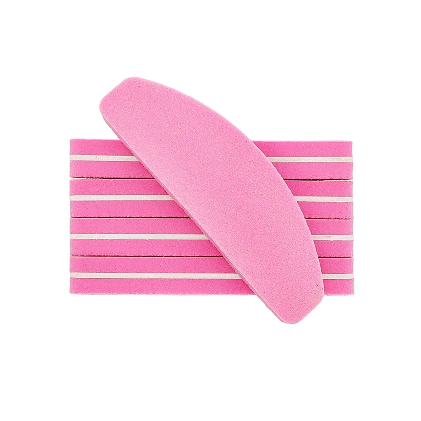 5/10/20 Stück professionelle rosa Nagelfeilen Schwammblock Maniküre-Werkzeug for Formen und Polieren von Gelpolitur(20pcs Pink)