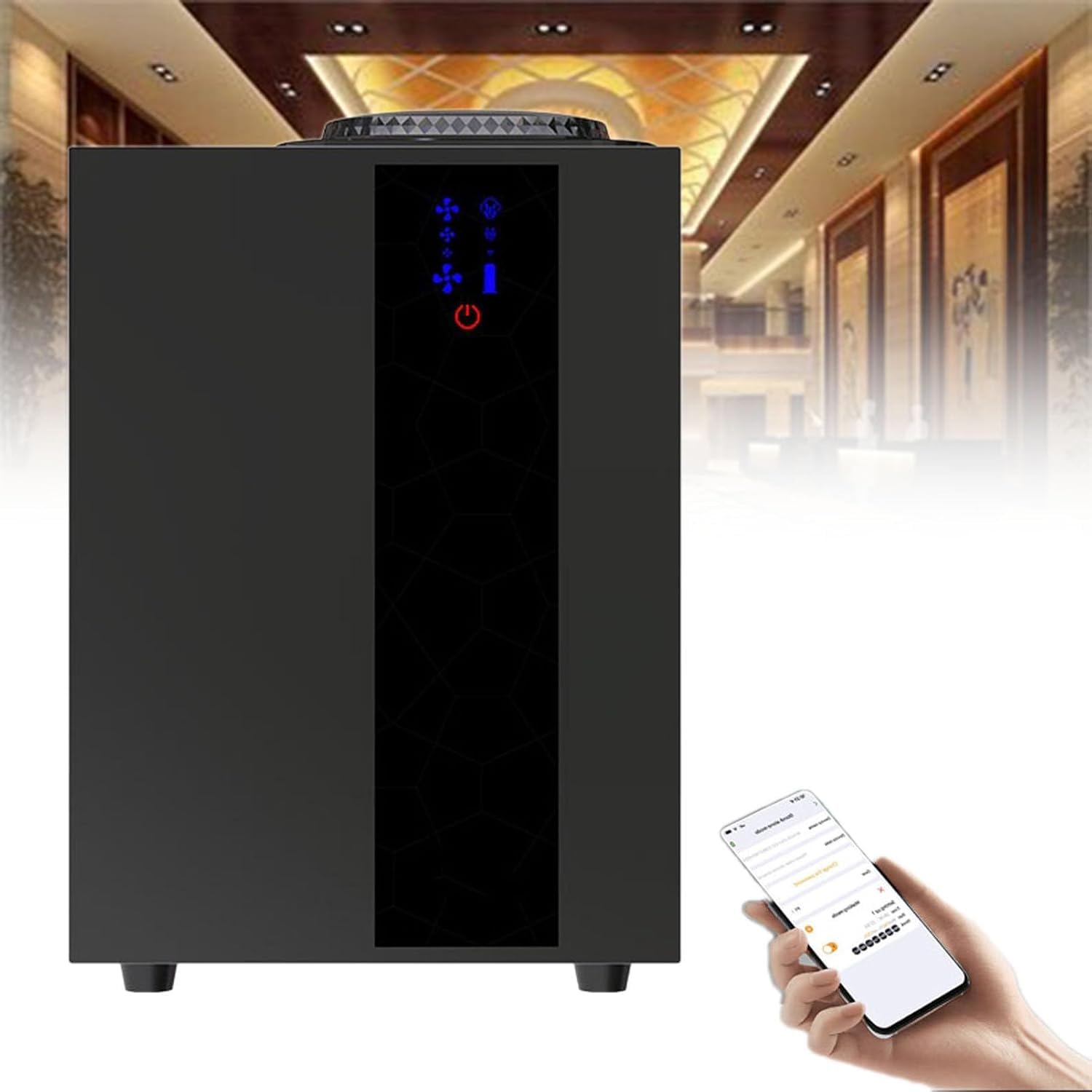 Dyfuzor olejków eterycznych bez wody, inteligentna maszyna zapachowa o pojemności 200/800 ml, z kontrolą HVAC i, do domu, biura, spa i dużych pomieszczeń