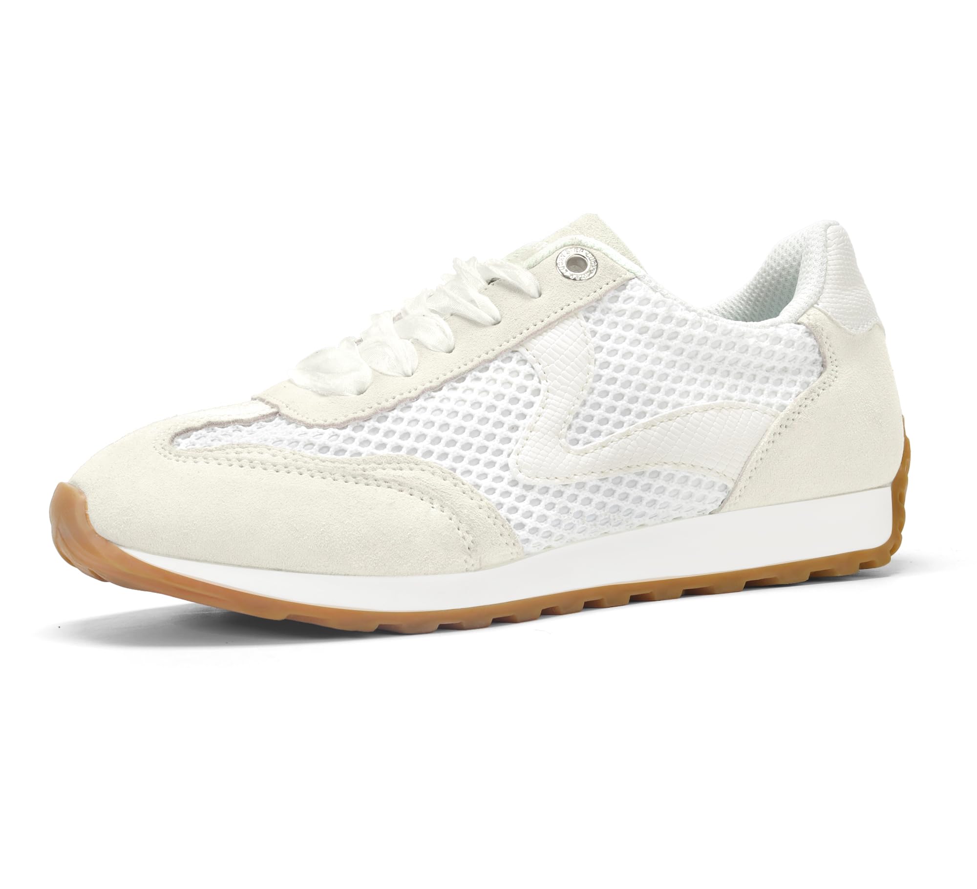 LUCKY STEP Zapatillas Mujer Retro Transpirables,Ivoria Blanco,11US-42-9UK