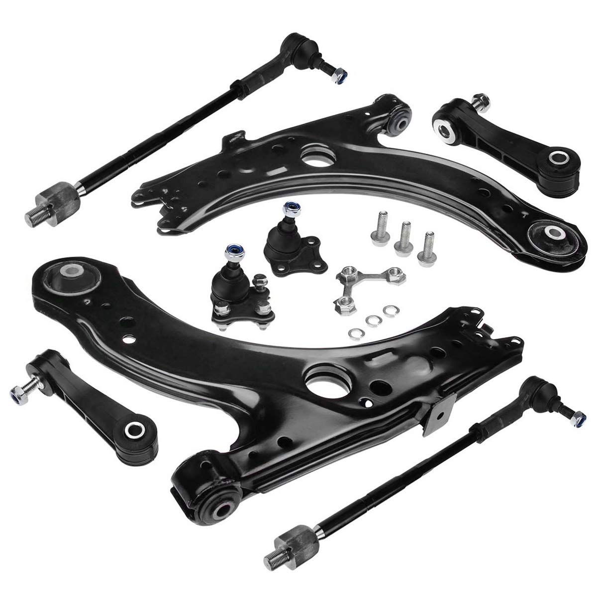 Frankberg 8-TLG Querlenker Satz Vorne Kompatibel mit A3 8L1 1996-2003 Leon 1M1 1999-2006 Toledo II 1M2 1998-2004 Octavia I 1U2 1996-2010 Golf IV 1J1 1997-2005
