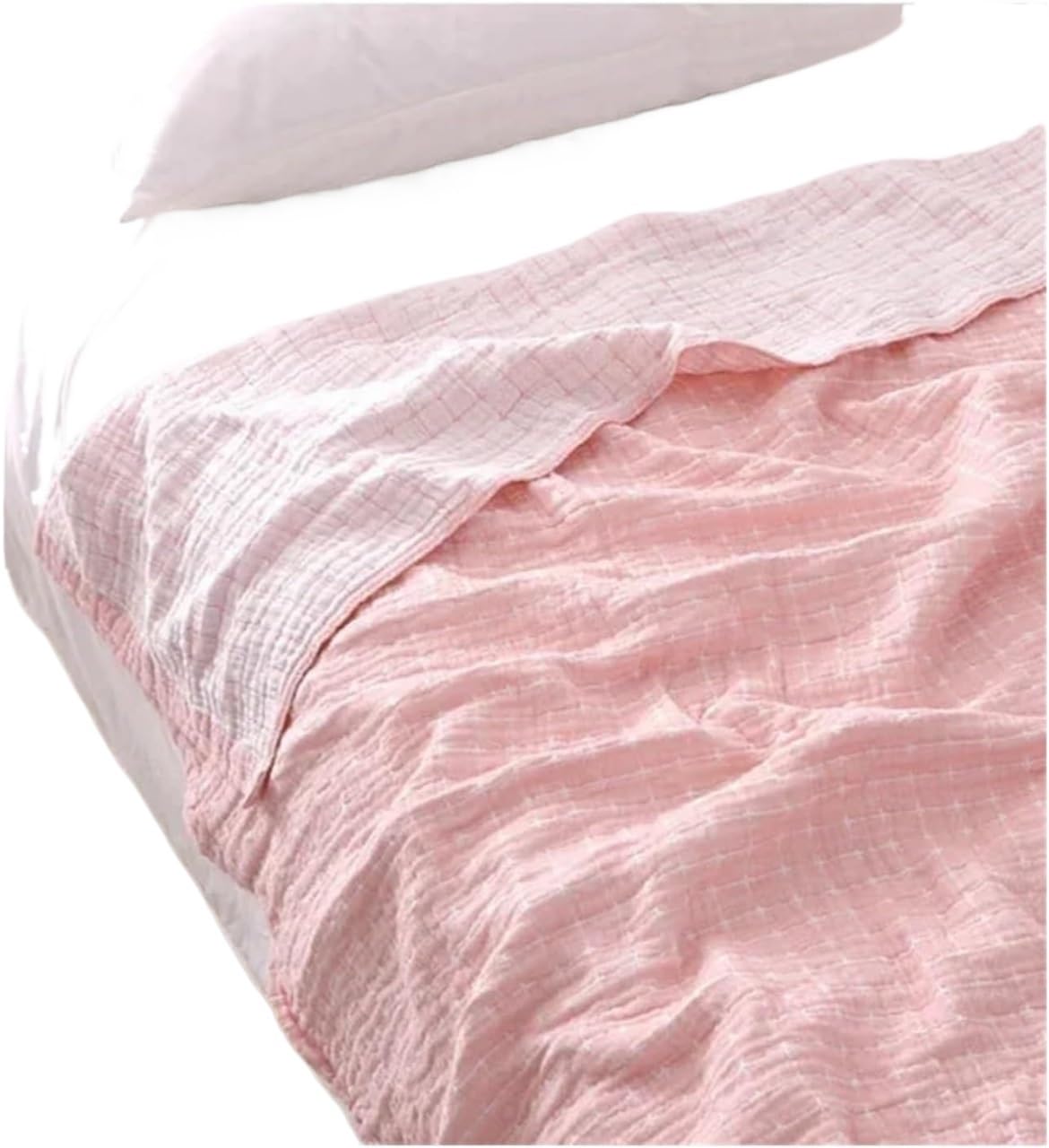 Breathable Cooling Cotton Muslin Blanket Multicolor Multiple Sizes(Color4,200x230cm)